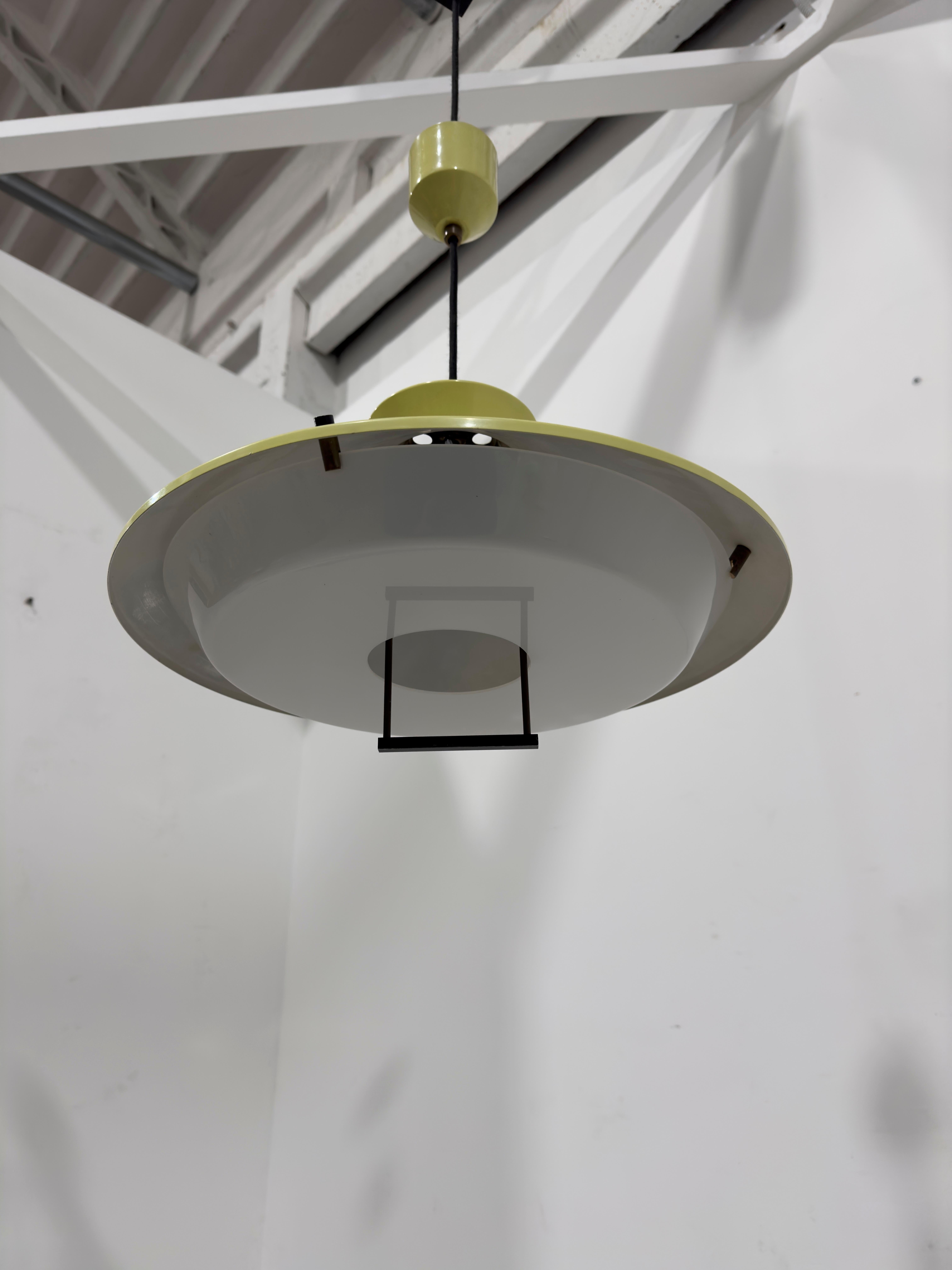 Mid-Century Modern Stilnovo Ceiling Lamp, 1950s For Sale