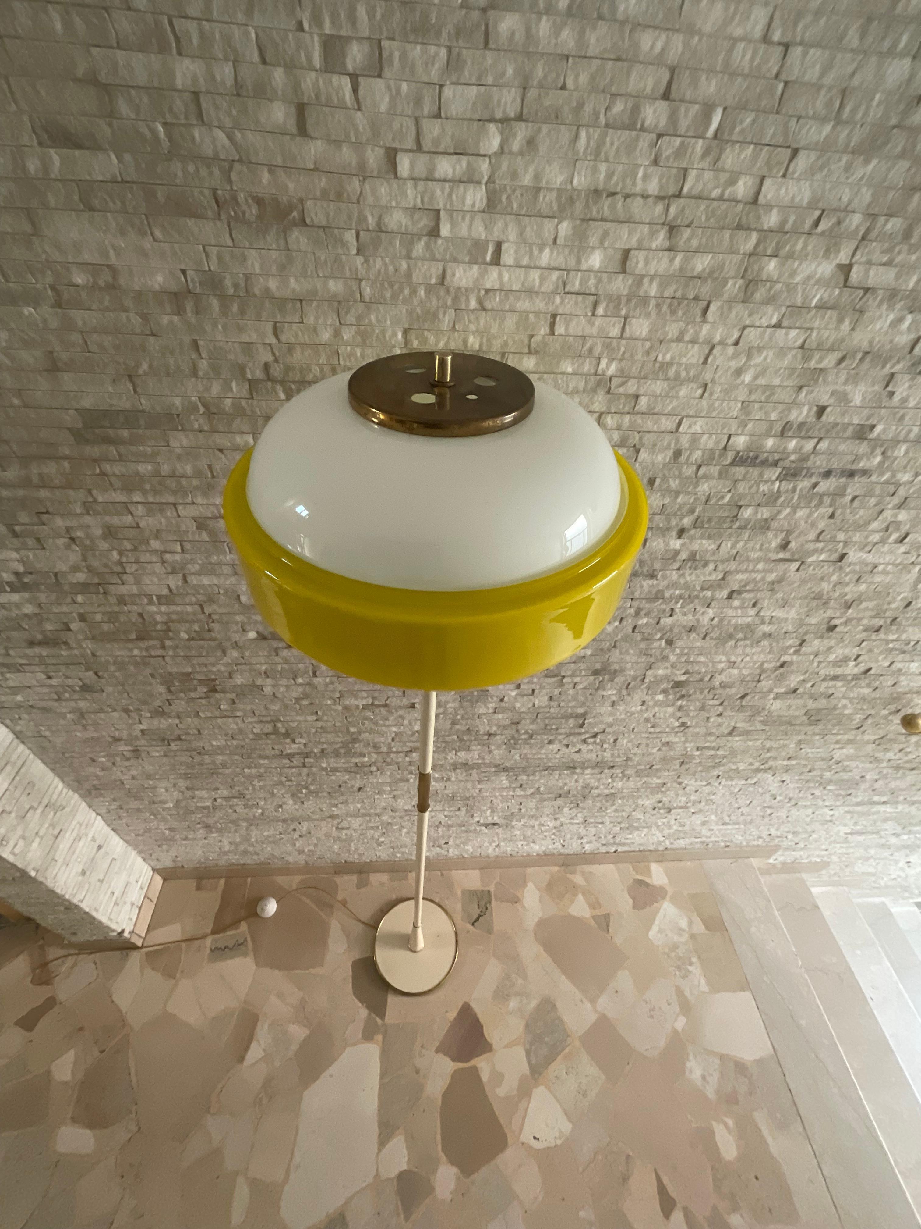 STILNOVO-GAETANO SCOLARI  Lampada da terra, Anni 50, hergestellt in Italien, Vintage-Design (Messing) im Angebot