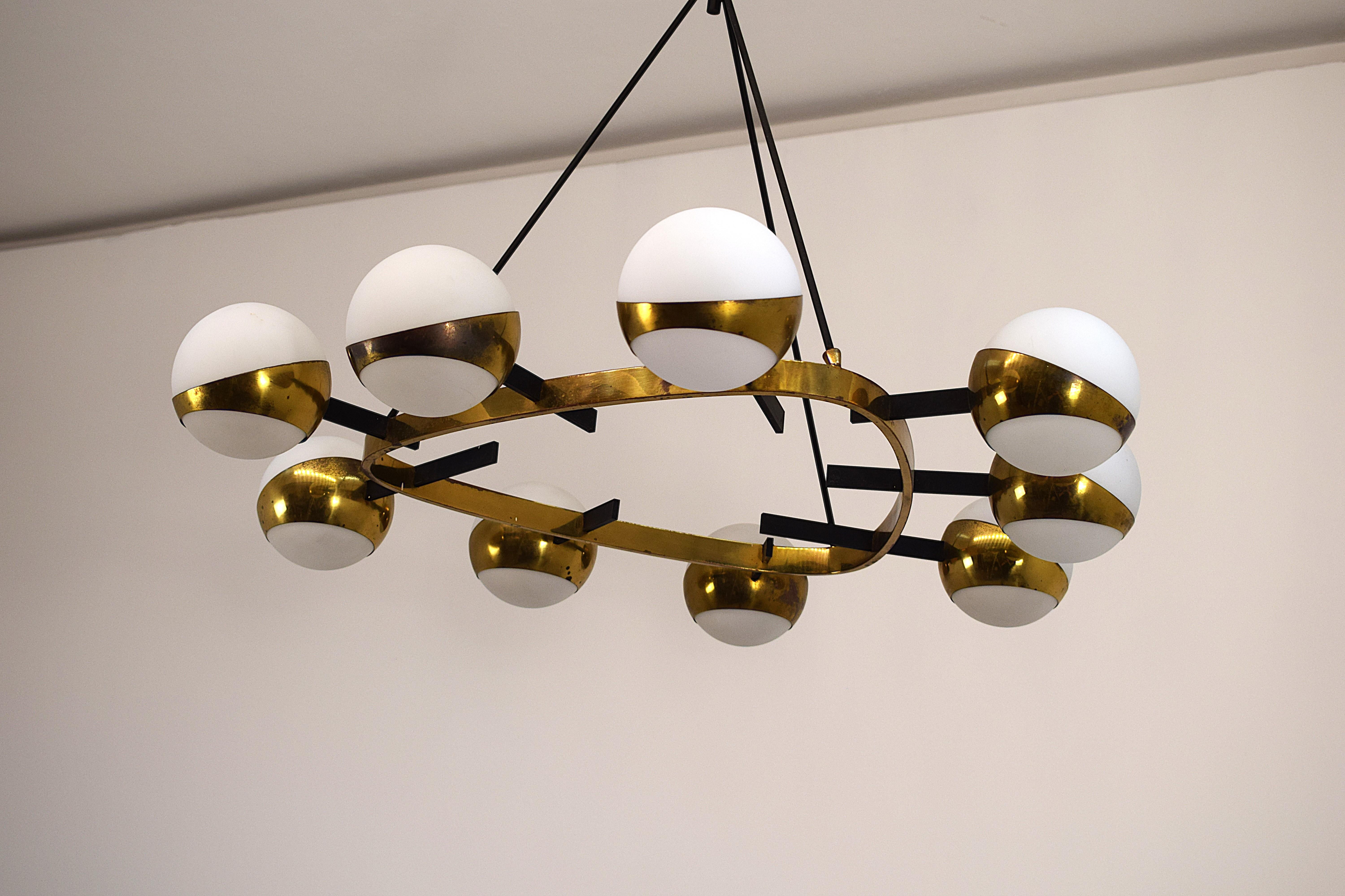 Stilnovo - Lampadario, 1950 en Bueno estado para la venta en Palermo, PA