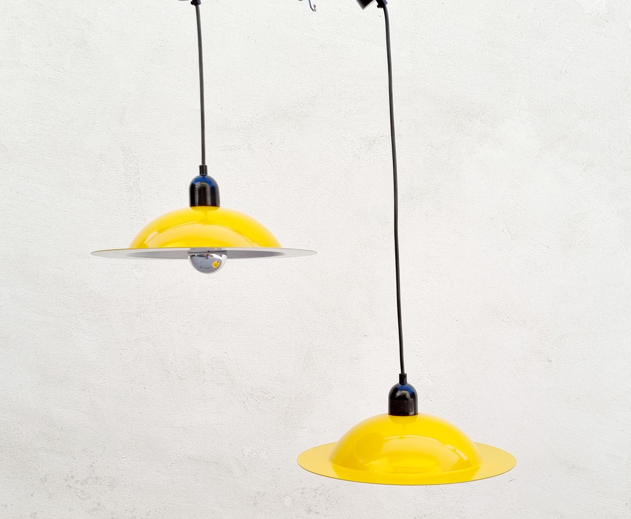 Lampes à suspension Stilnovo Lampiatta par Jonathan De Pas & Donato D'Urbino, Italie années 70 en vente 3