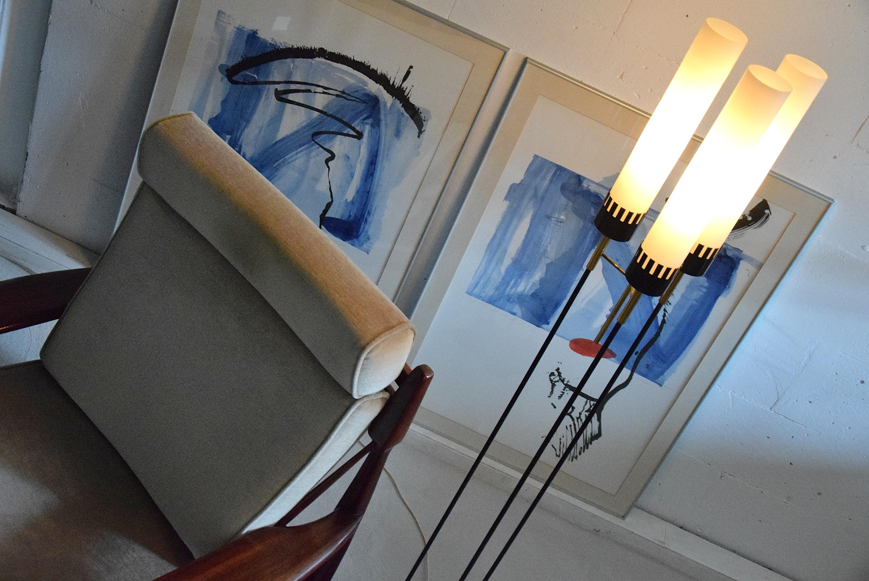 Stilnovo Mid-Century Modern Italian Floor Lamp For Sale 1