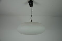 Lustre en laiton et verre Stilnovo du milieu du siècle, années 1950, Italie