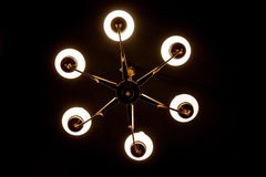 Arredoluce Attributed Midcentury Brass and Murano Glass Chandelier, Italy, 1958