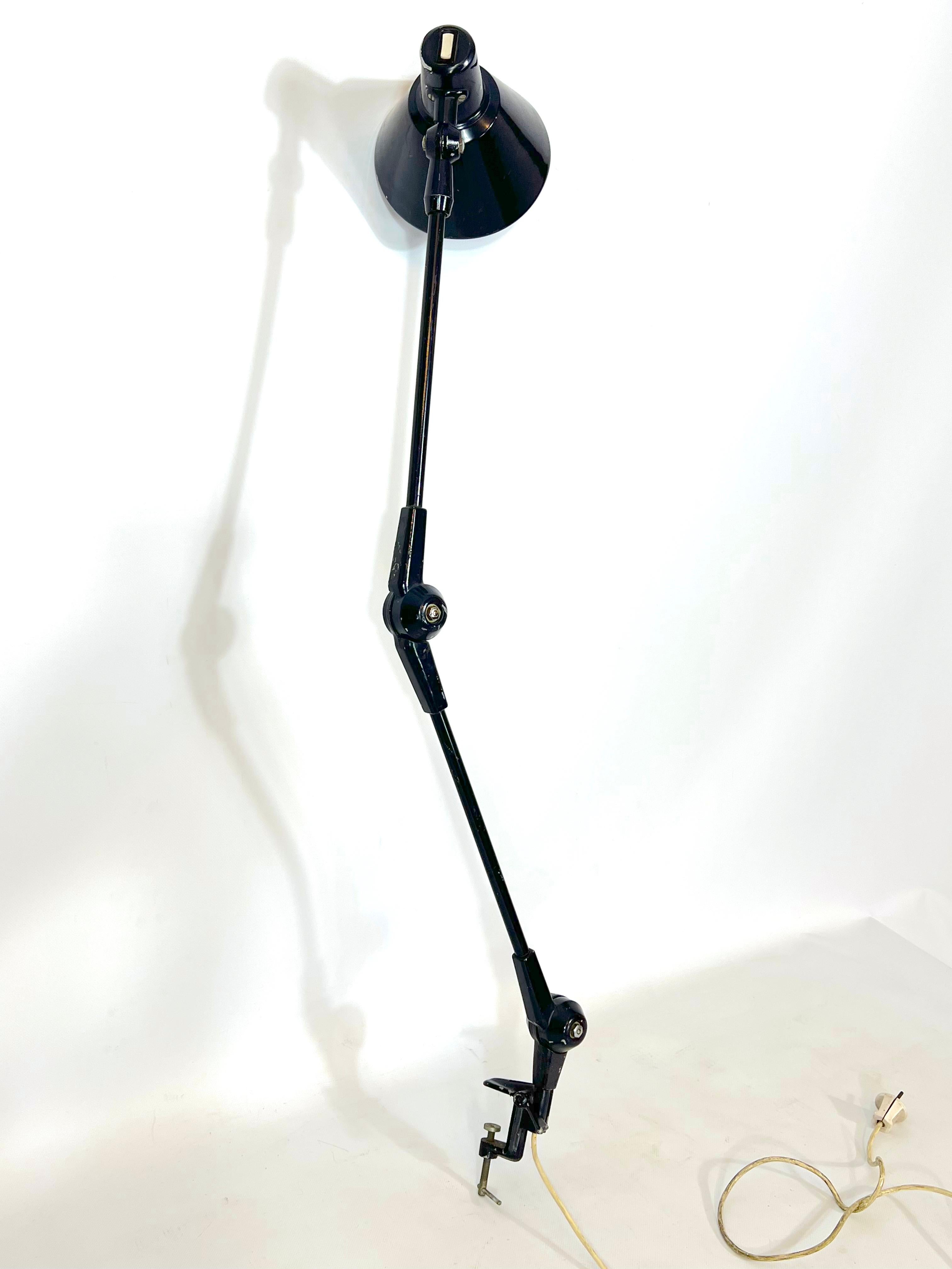 Stilnovo Milano, Large Articulated Desk Lamp from 60s, Signed For Sale 6