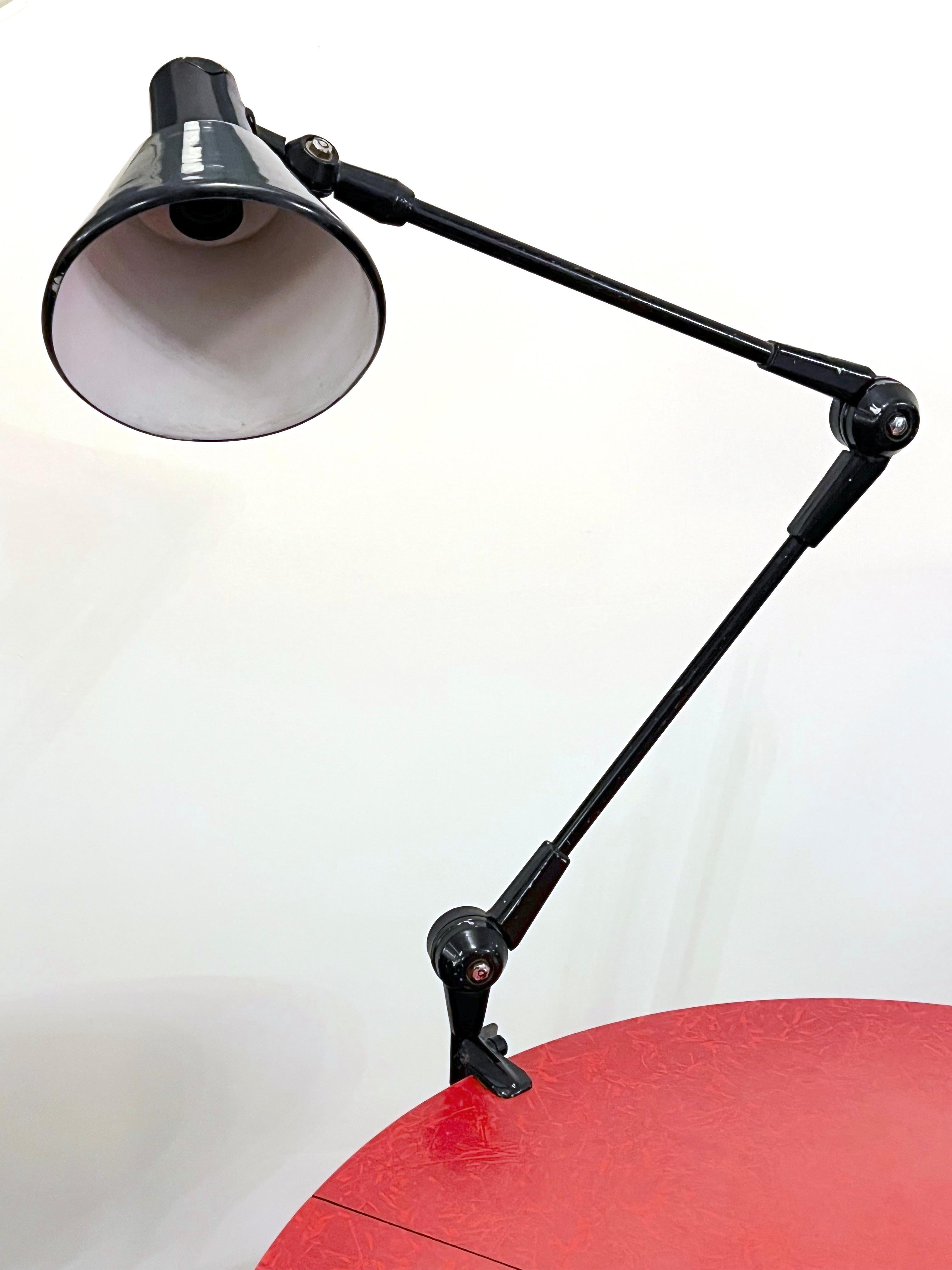 Stilnovo Milano, grande lampe de bureau articulée des années 60, signée en vente 10