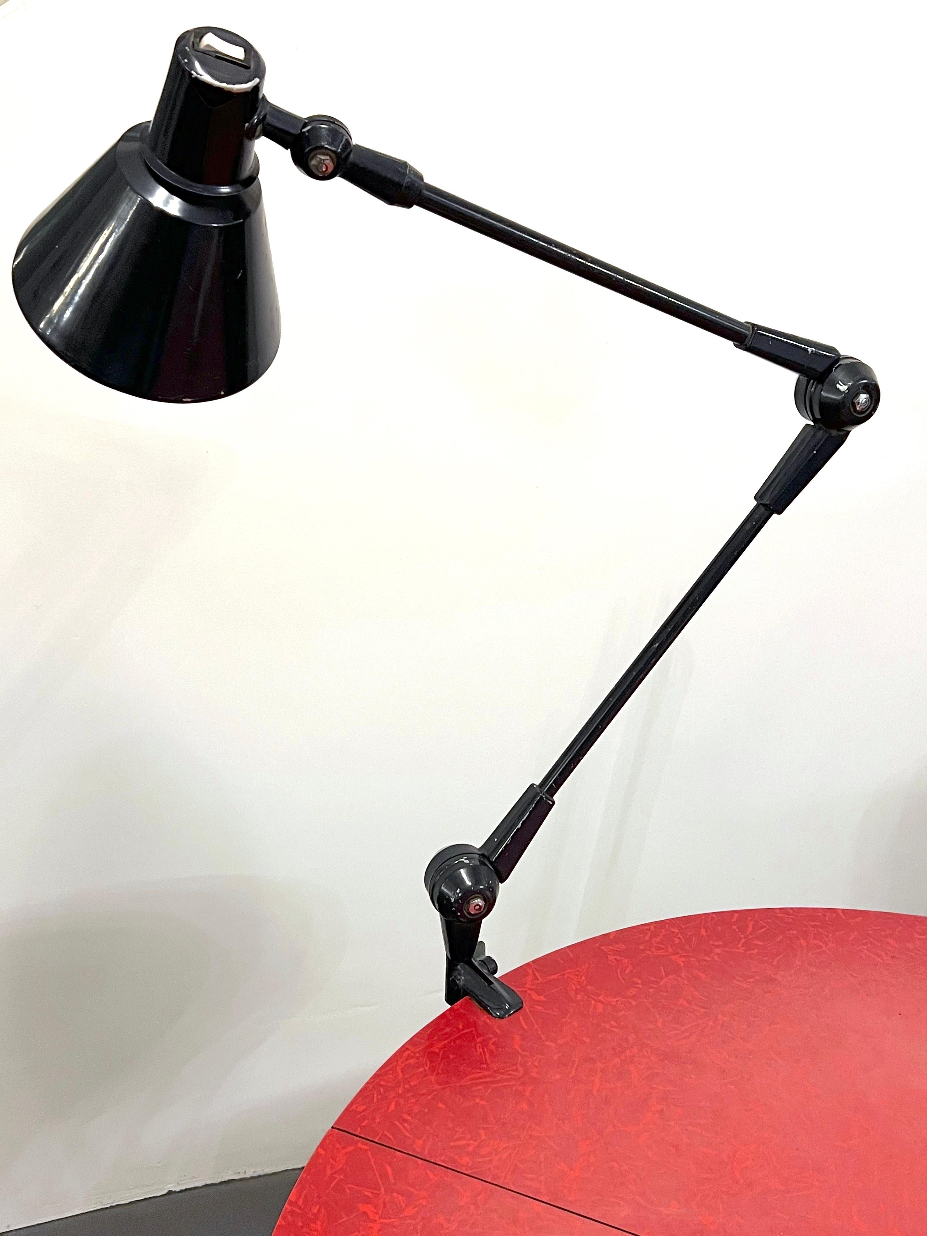 Stilnovo Milano, Large Articulated Desk Lamp from 60s, Signed For Sale 12