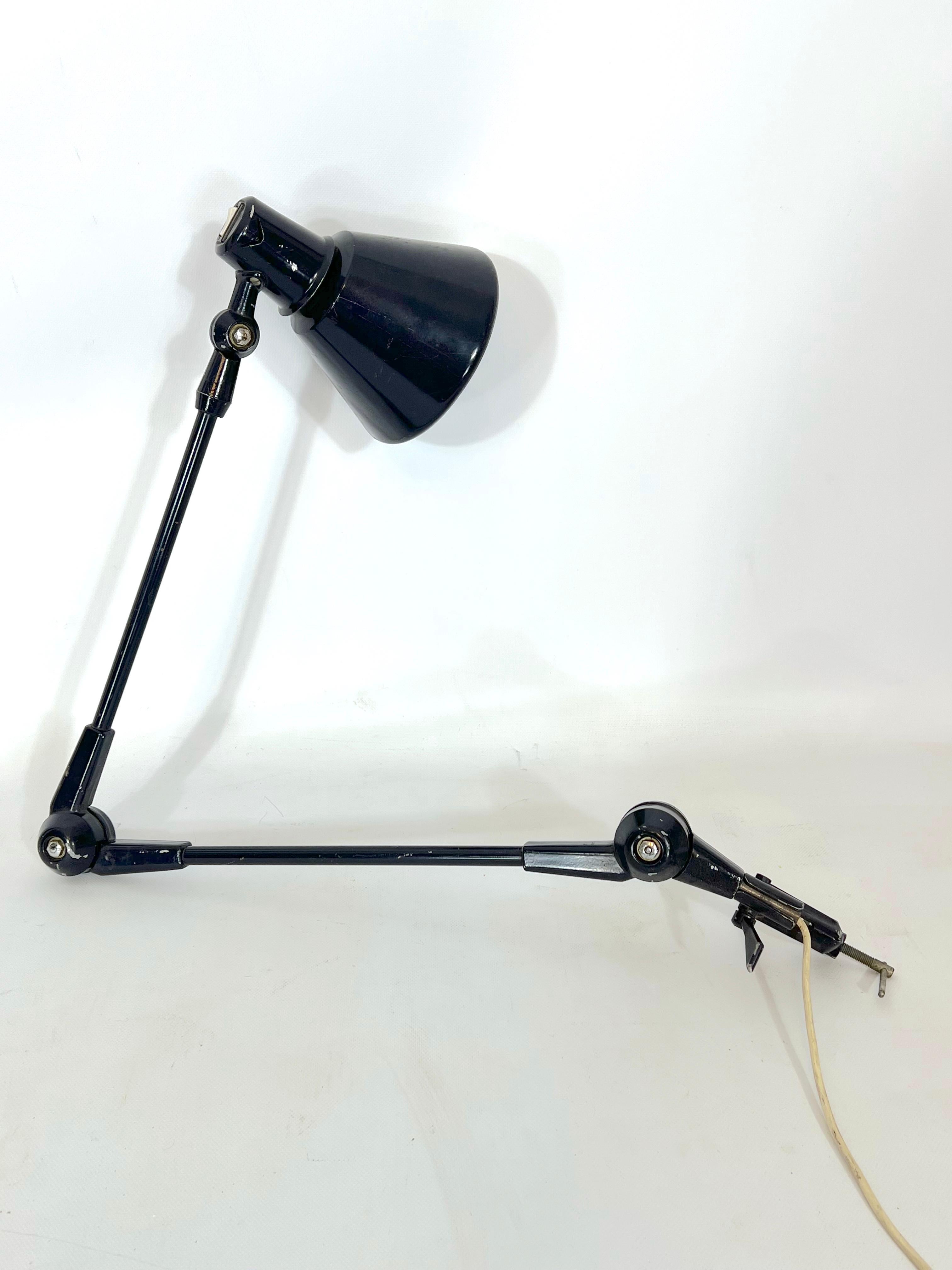 20th Century Stilnovo Milano, Large Articulated Desk Lamp from 60s, Signed For Sale