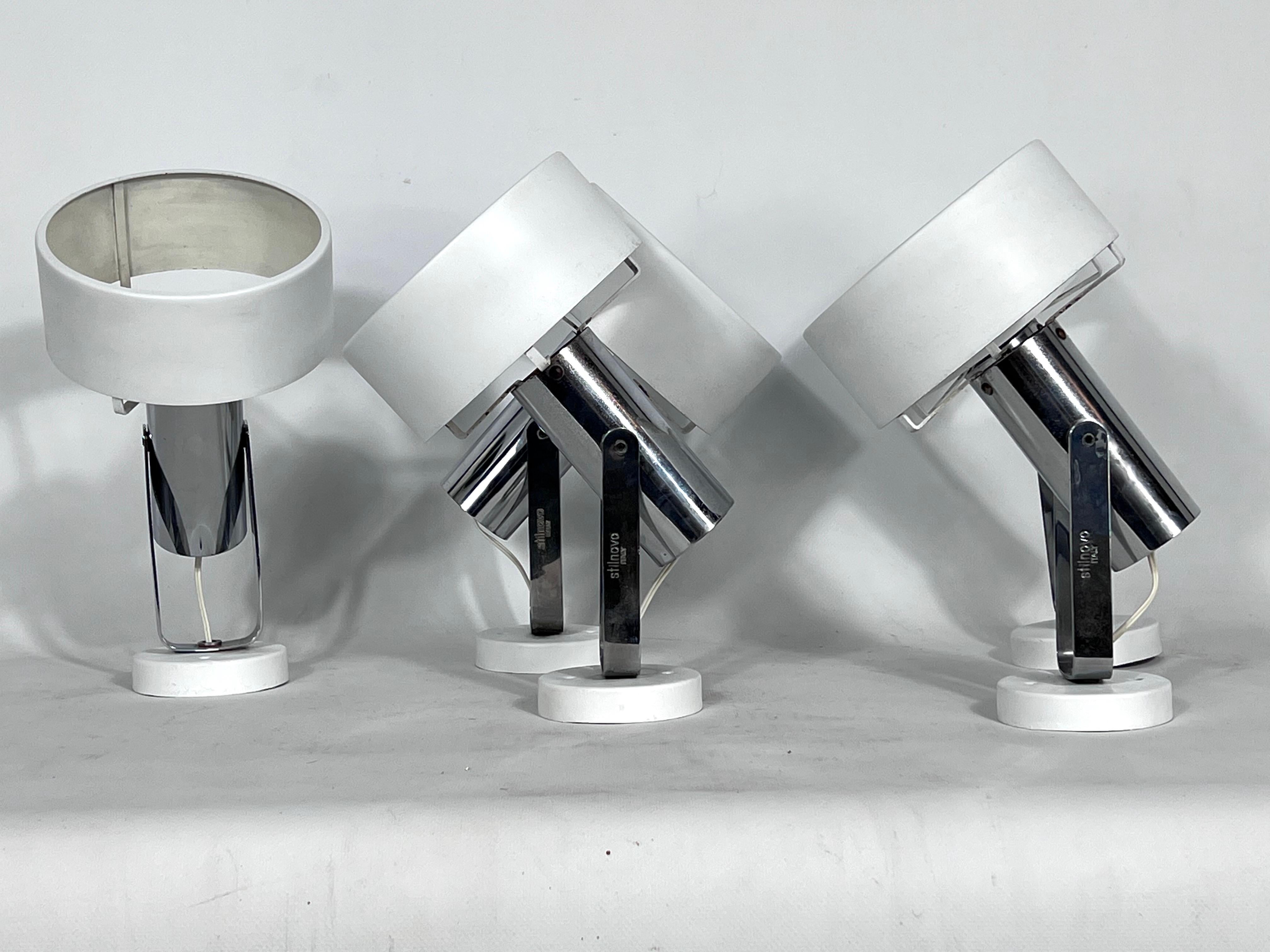 Stilnovo Milano, Set of Five Orientable Wall Lights from 50s For Sale 11