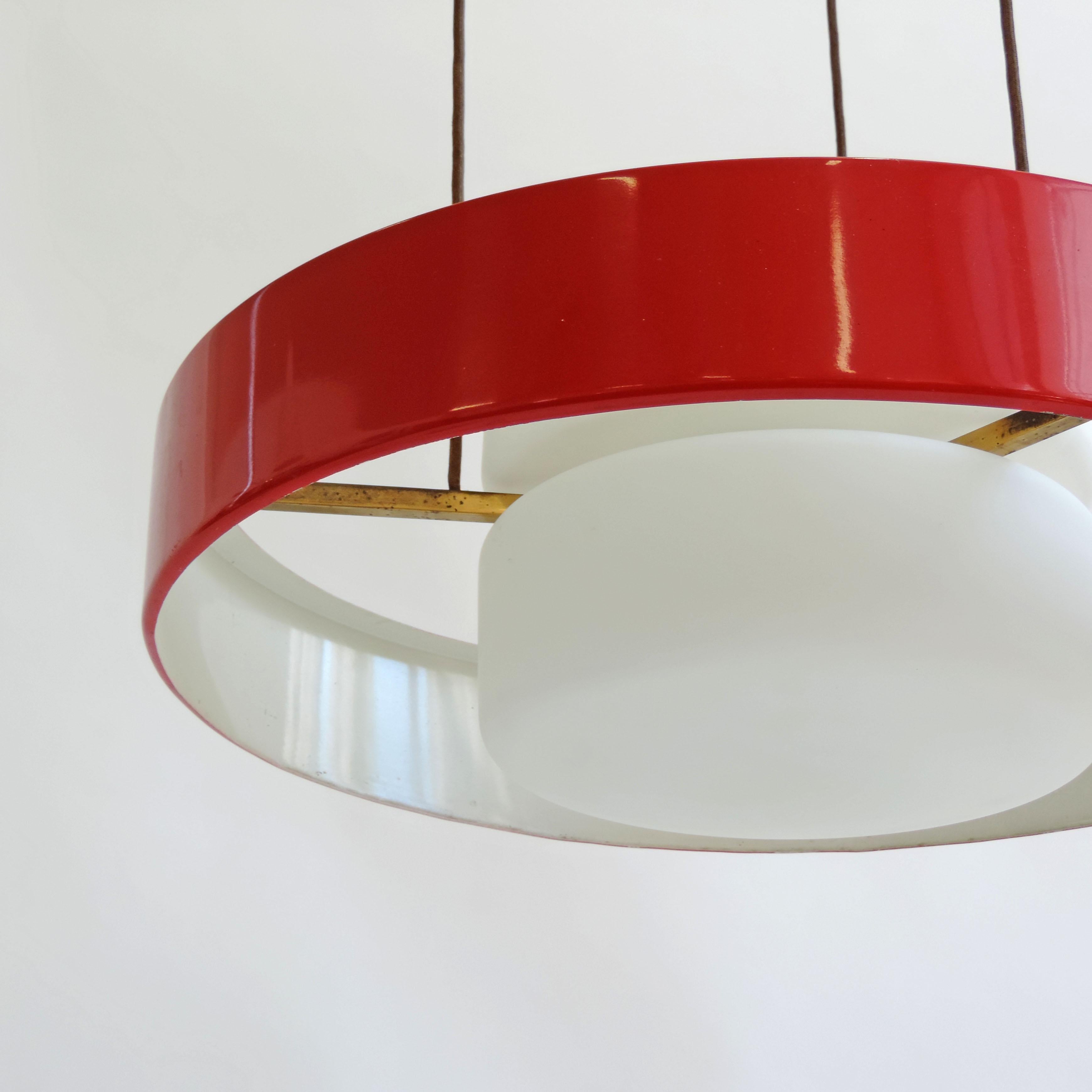Stilnovo Mod. 1158 Ceiling Lamp, Italy, 1960s In Good Condition In Milan, IT