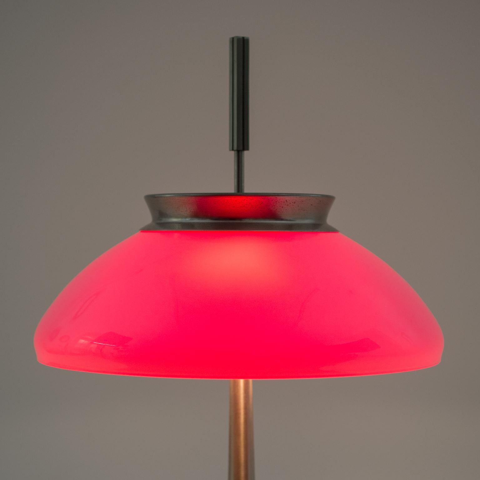Stilnovo Table Lamp, 1950s, Nickel and Glass 7