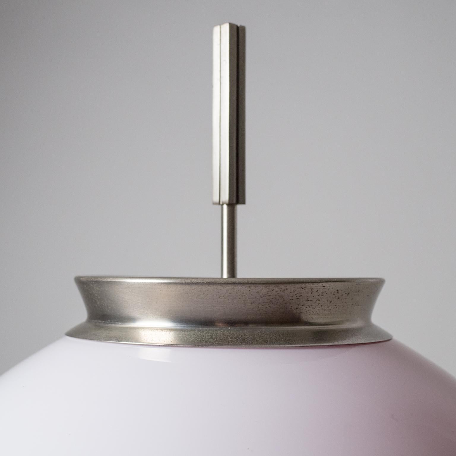 Stilnovo Table Lamp, 1950s, Nickel and Glass 2