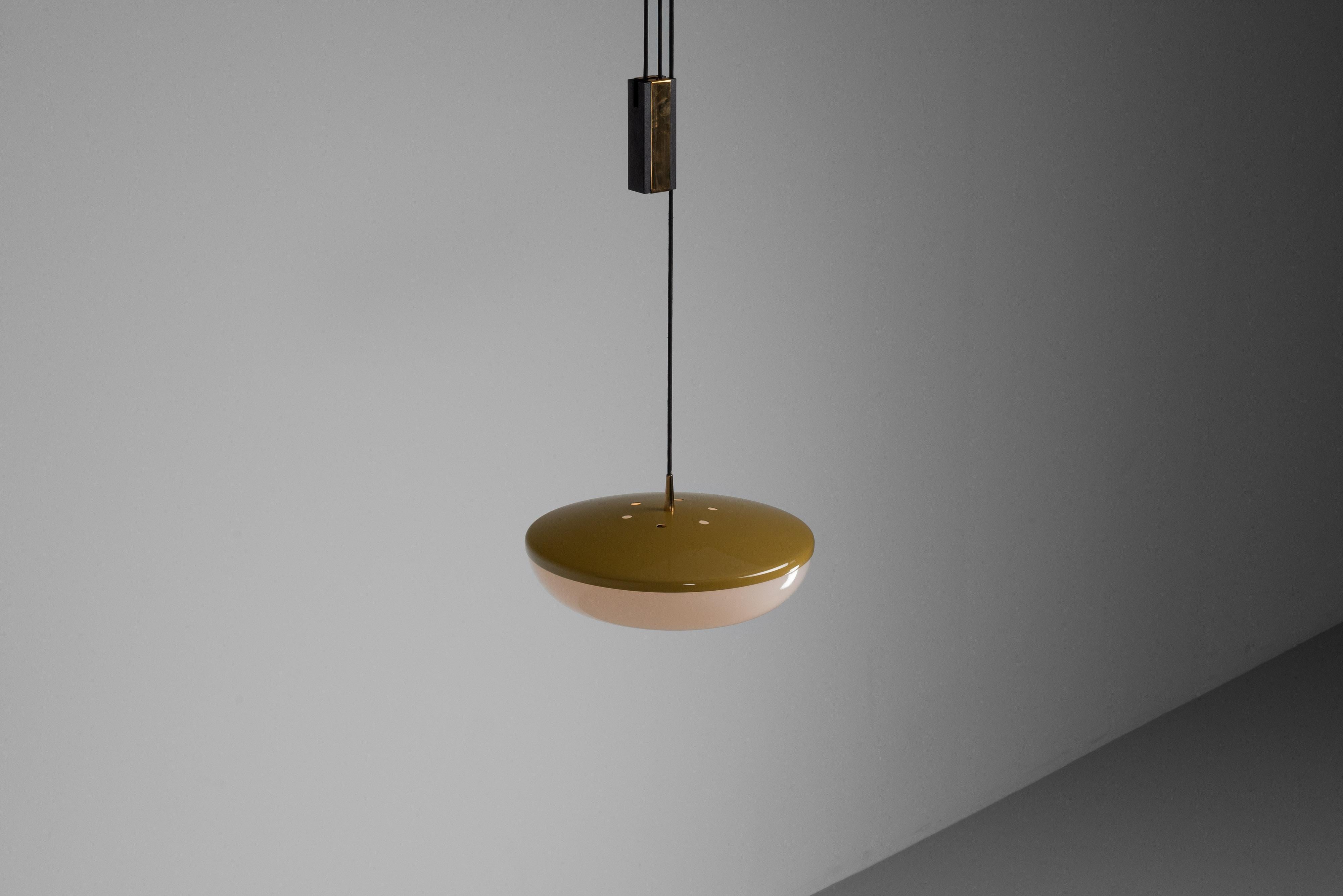 Stilnovo model 1177 pulley pendant Italy 1960 6