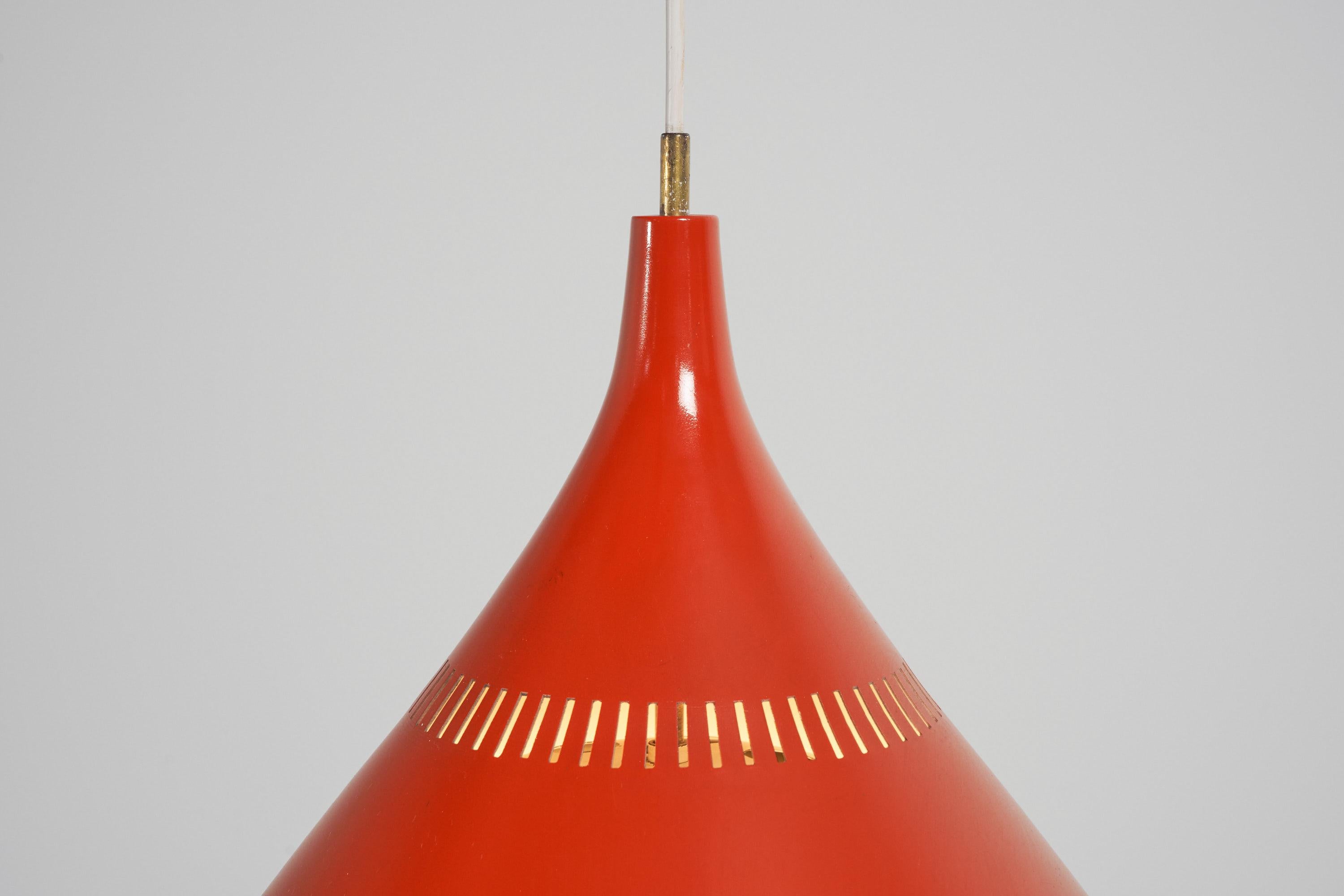 Aluminum Stilnovo Model 622 Ceiling Lamp, Italy, 1959 For Sale