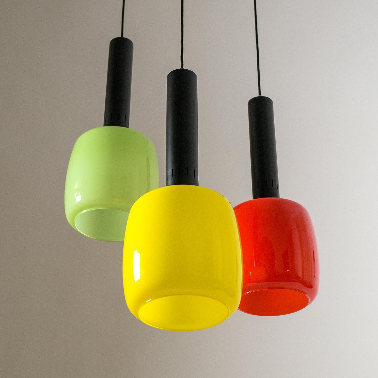 Stilnovo Multicolored Chandelier, circa 1960 2