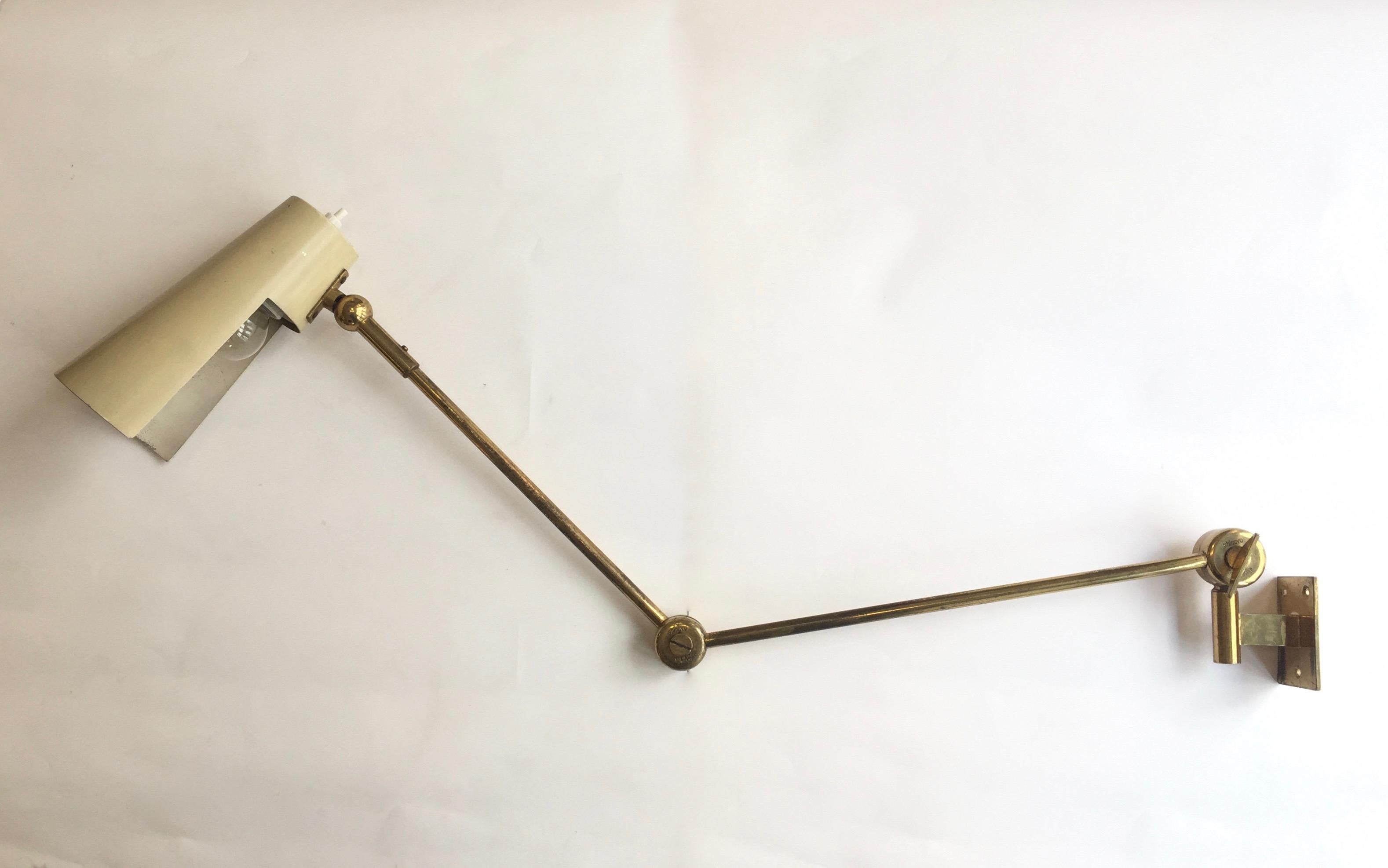 Stilnovo Original Adjustable Wall Lamp, 1950 3
