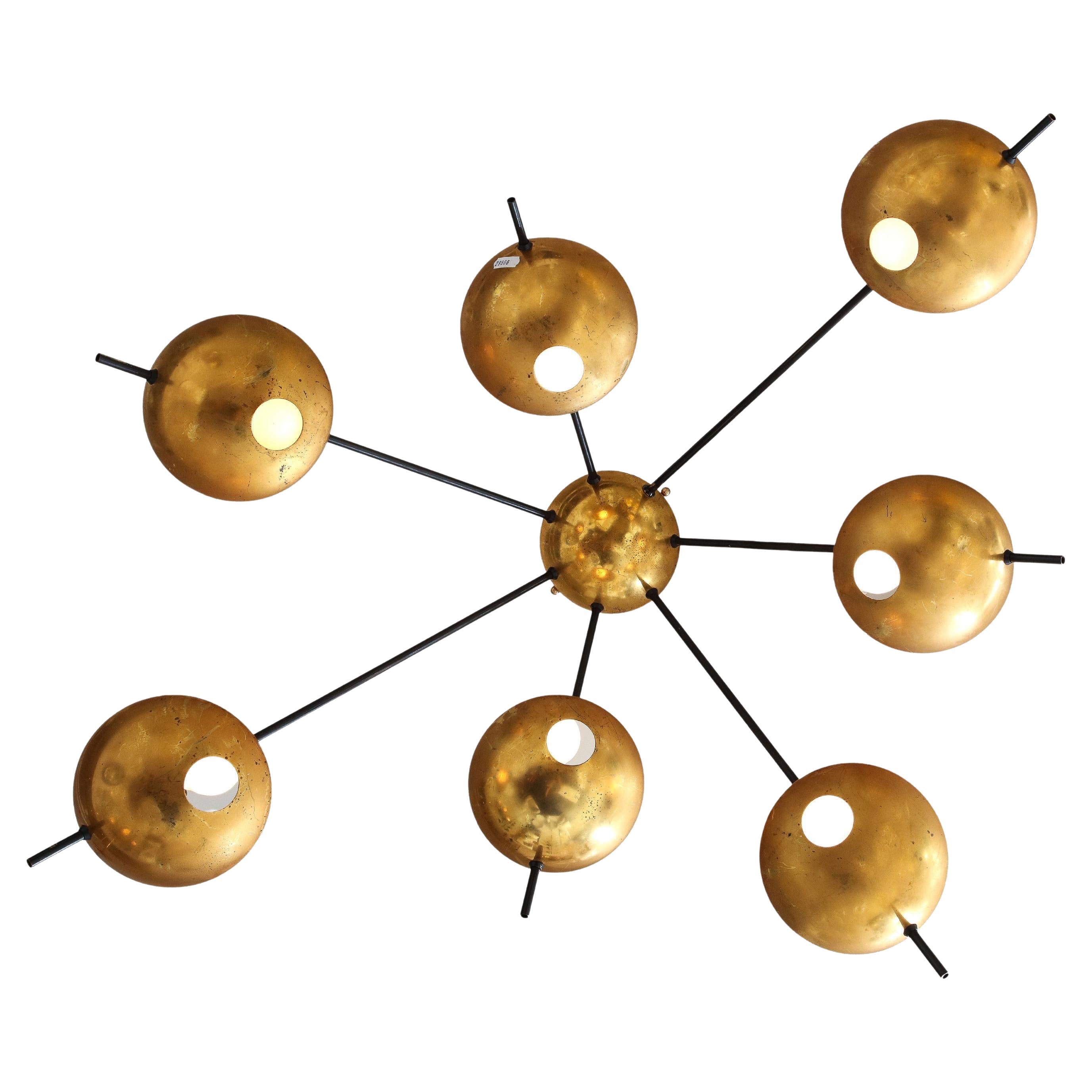 Stilnovo Original Ceiling or Wall Light Model 1036, Italy, 1950s
