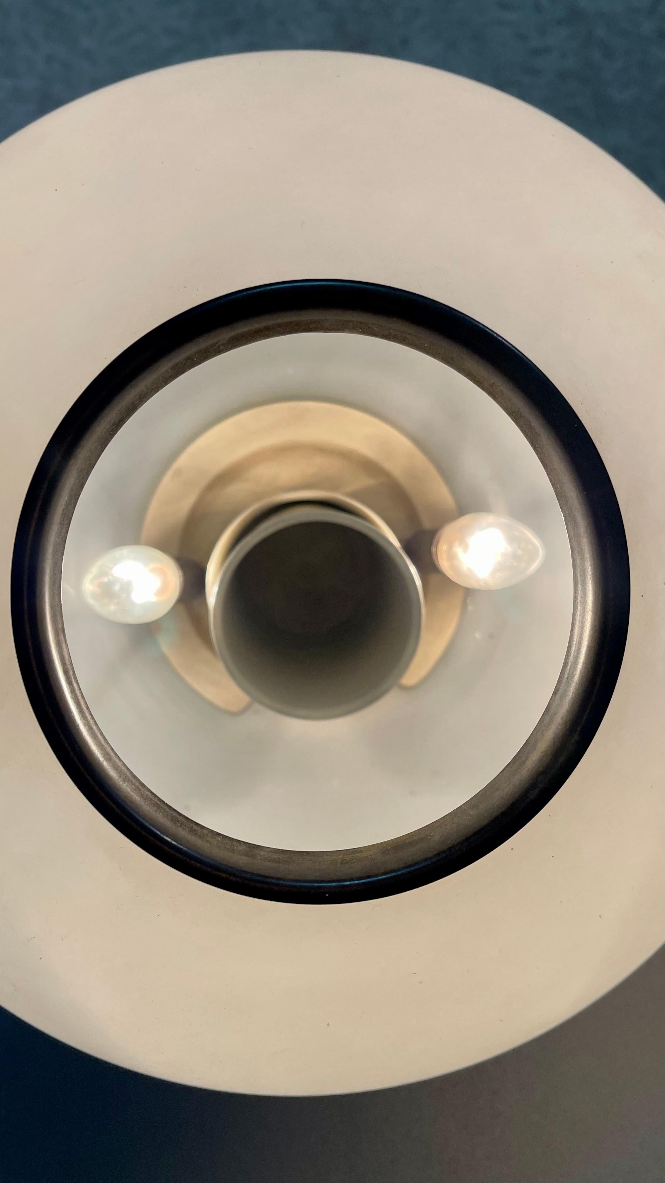  Stilnovo Original signierte Glas-Tischlampe aus den 1960er Jahren im Angebot 6