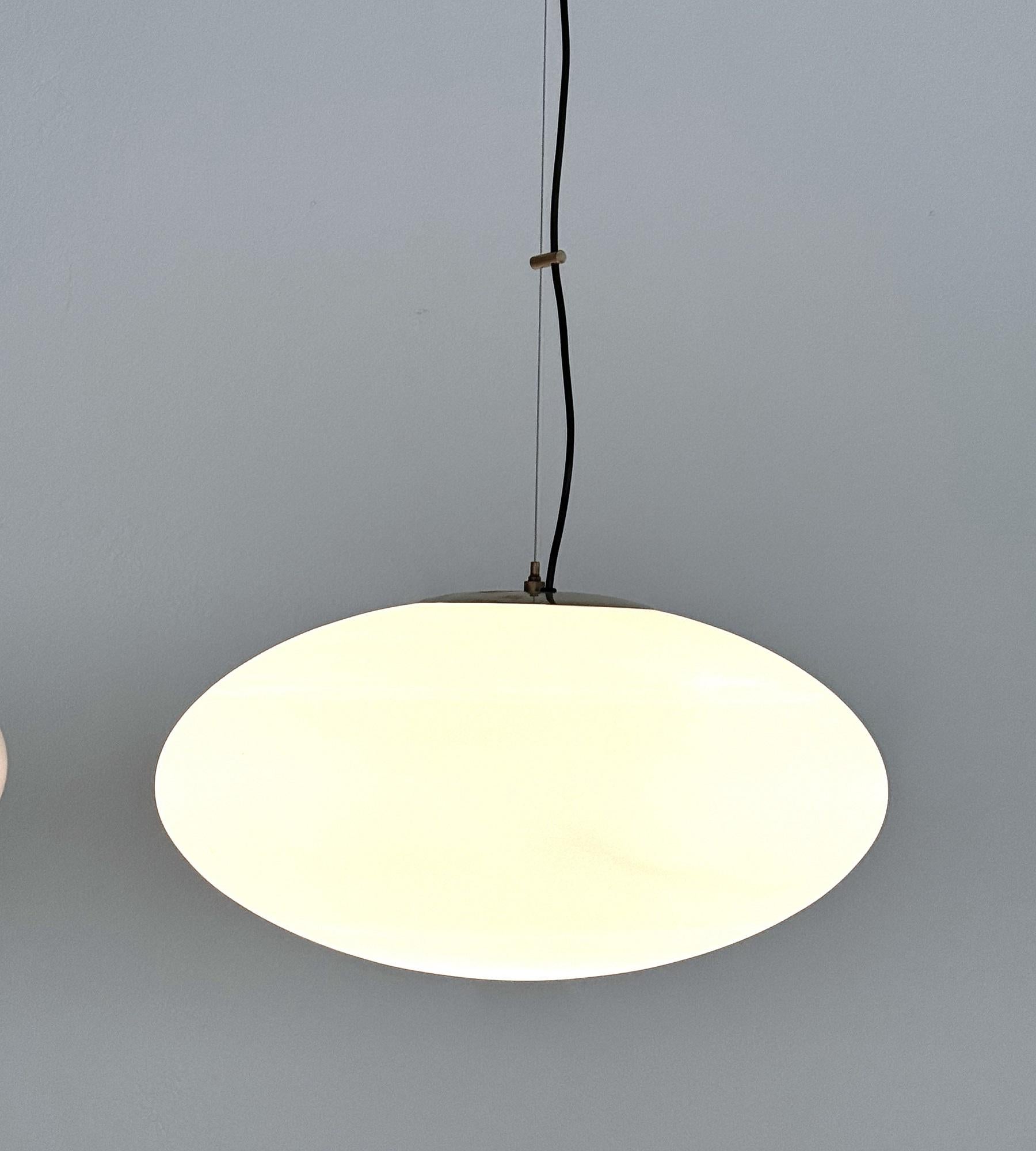 Stilnovo, Pair of Pendant Lights Model 1104, Italy, 1950s For Sale 5
