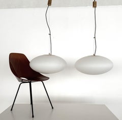 Stilnovo, Pair of Pendant Lights Model 1104, Italy, 1950s