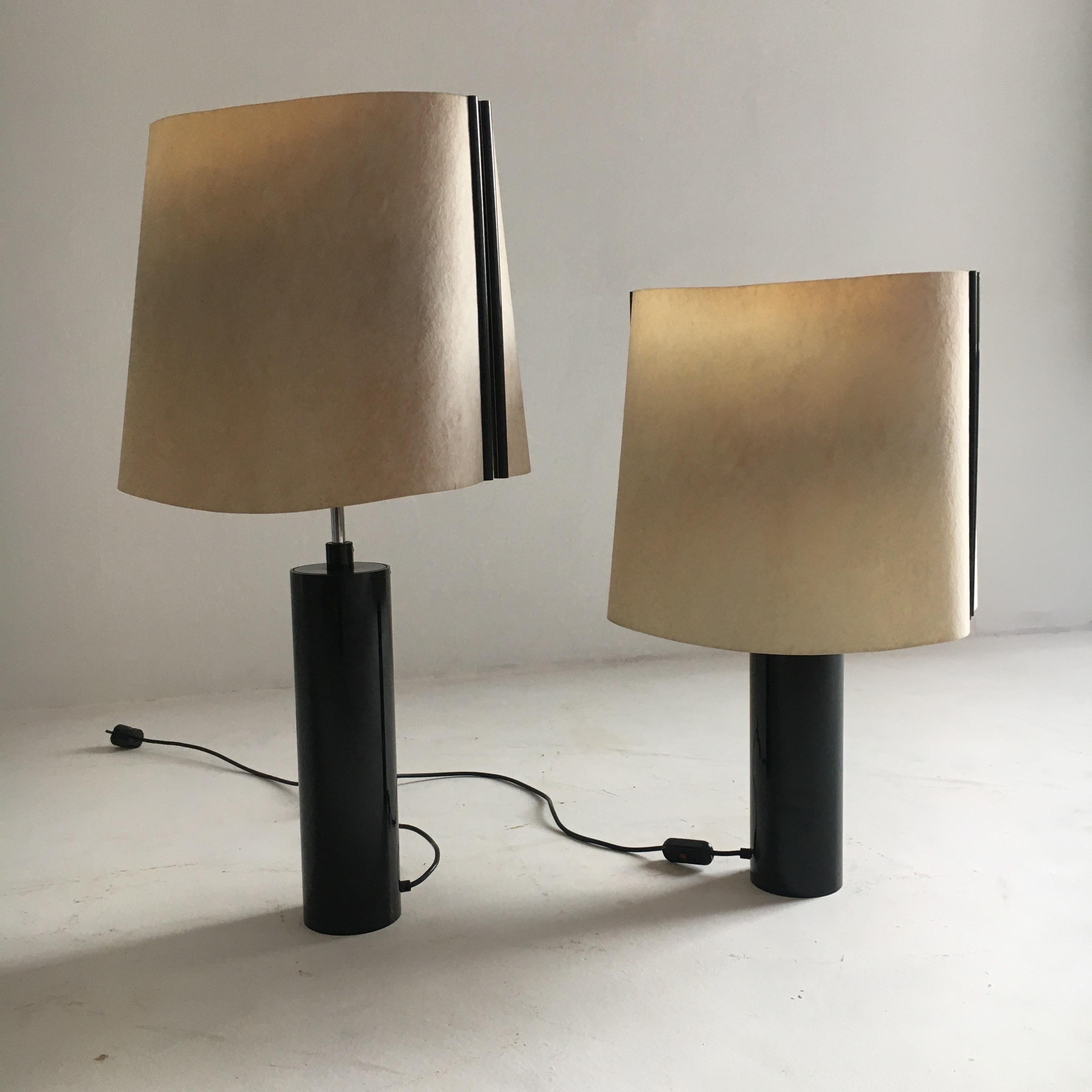 Stilnovo Pair of Table Lamps Model 'Paralume', Italy, 1970 3