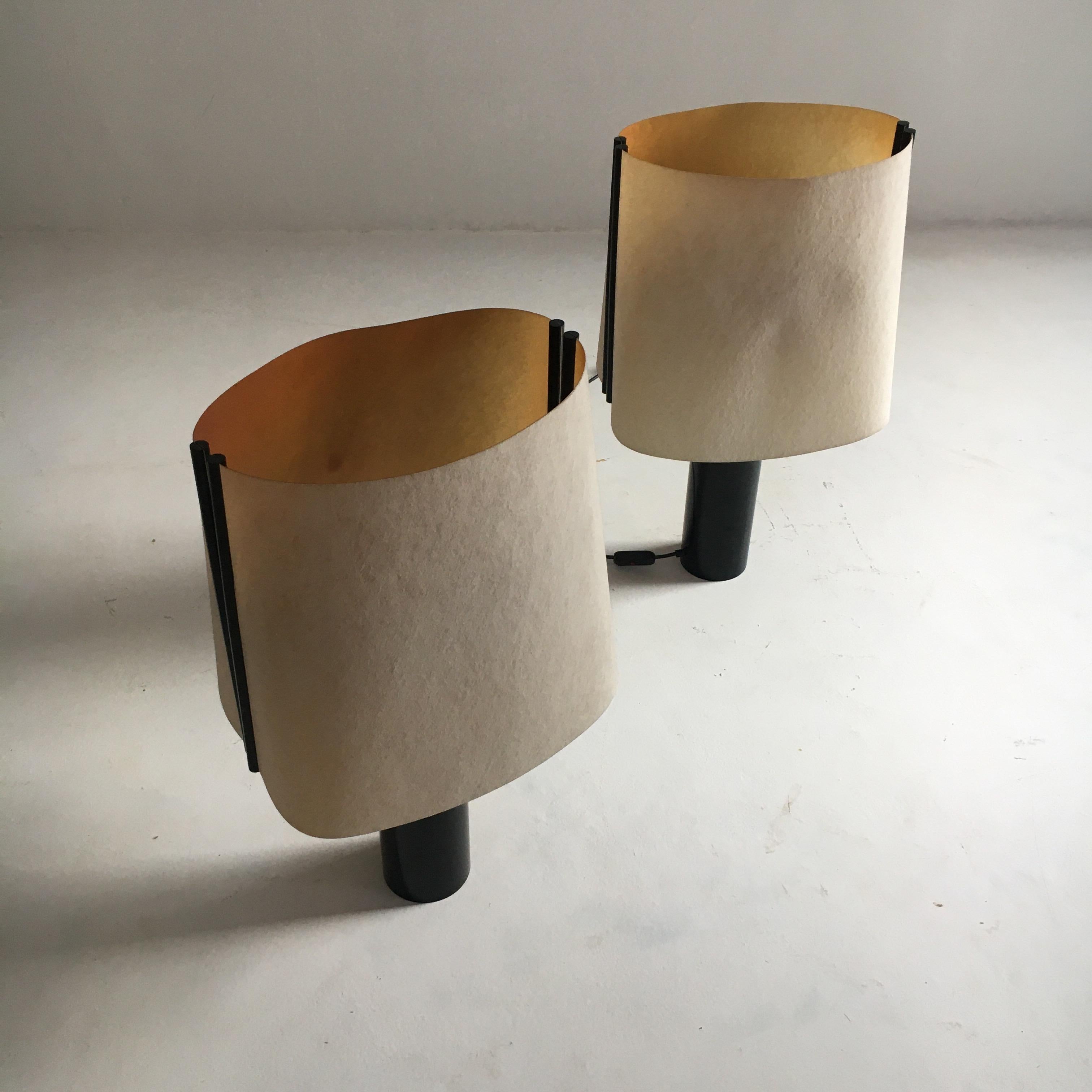 Italian Stilnovo Pair of Table Lamps Model 'Paralume', Italy, 1970