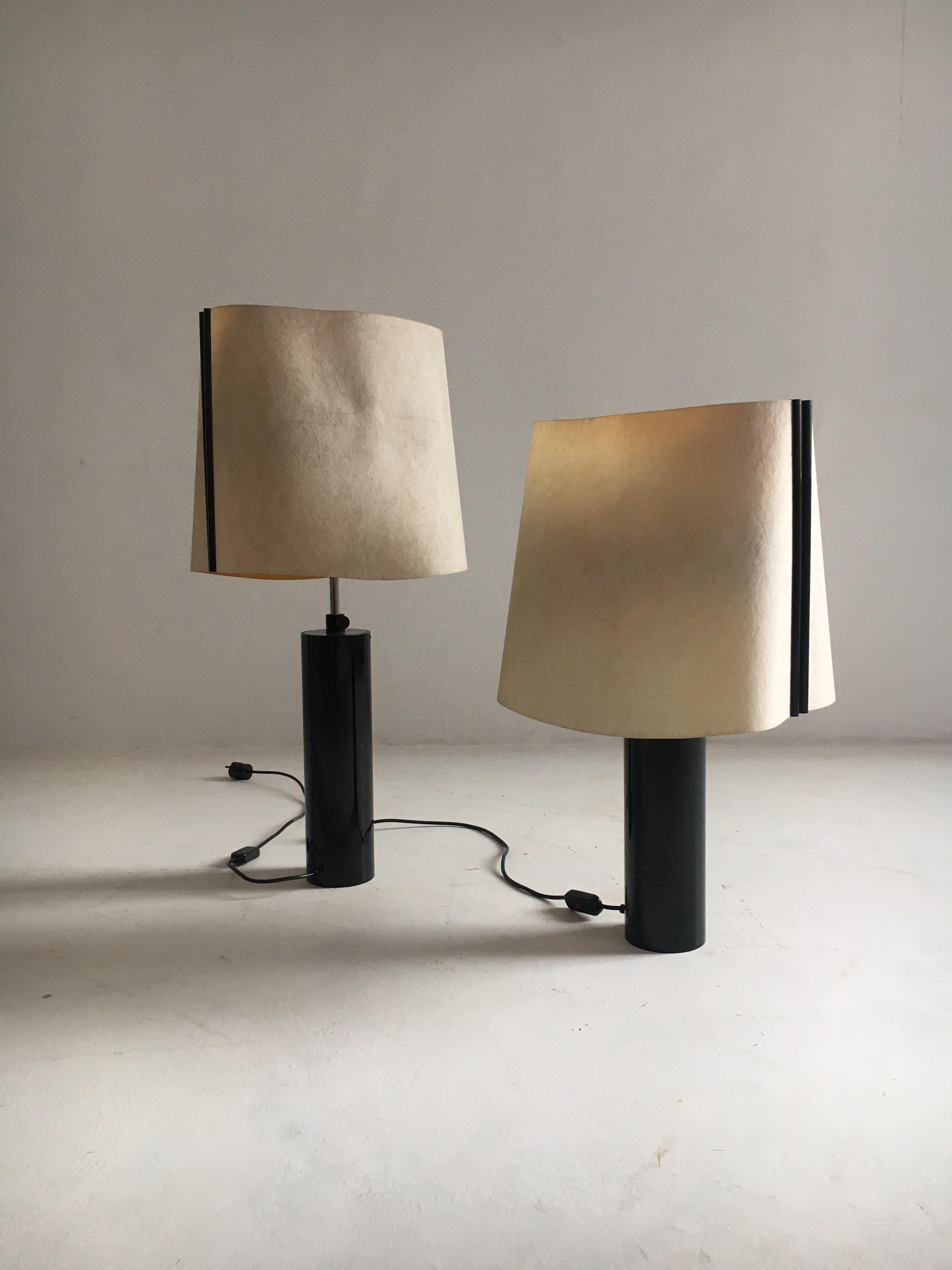 Stilnovo Pair of Table Lamps Model 'Paralume', Italy, 1970 2