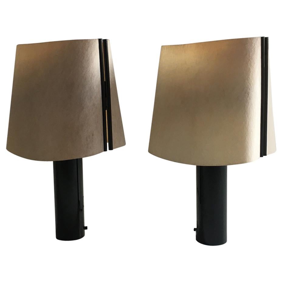 Stilnovo Pair of Table Lamps Model 'Paralume', Italy, 1970