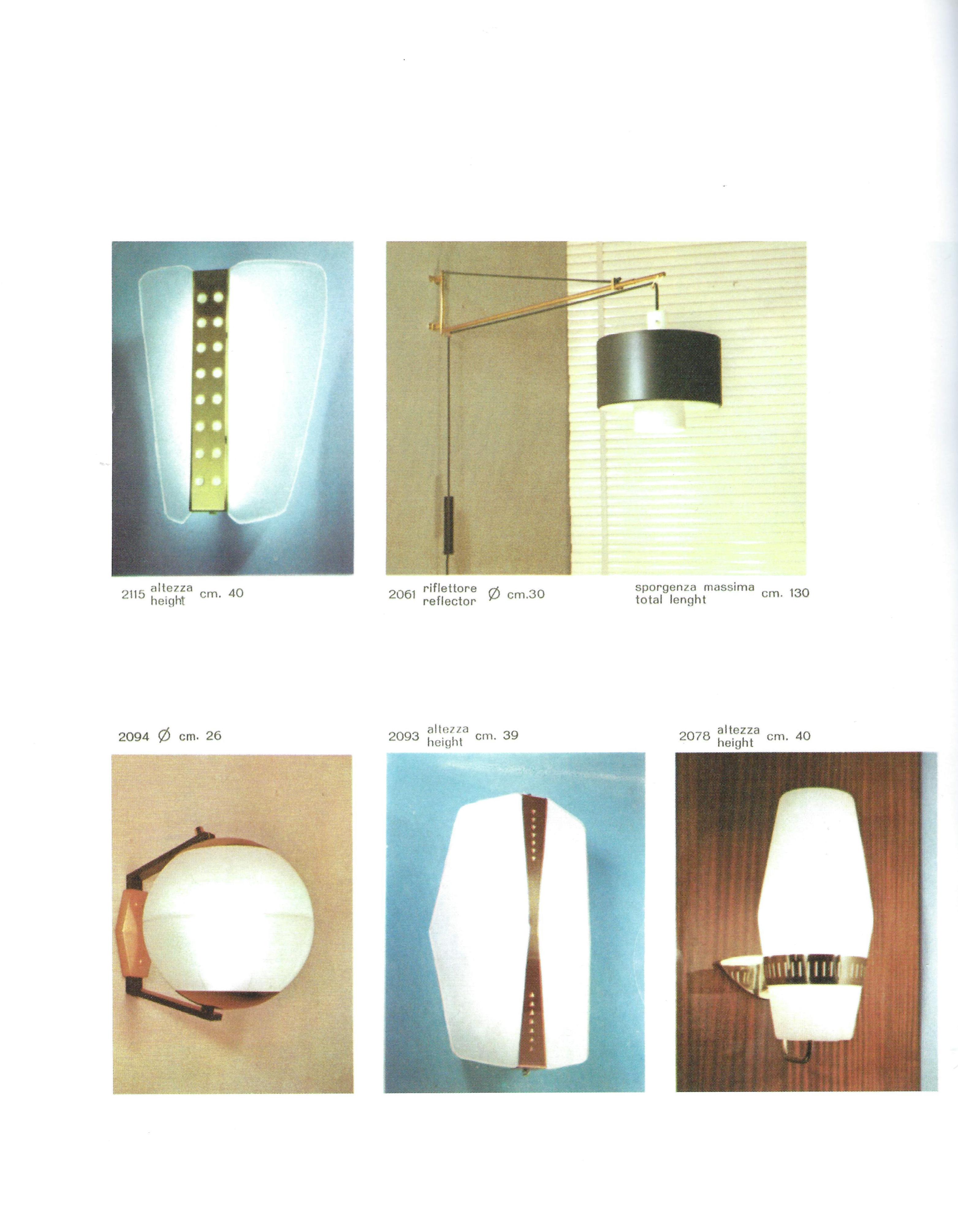 Stilnovo Pairs of Sconces Model 2078 3