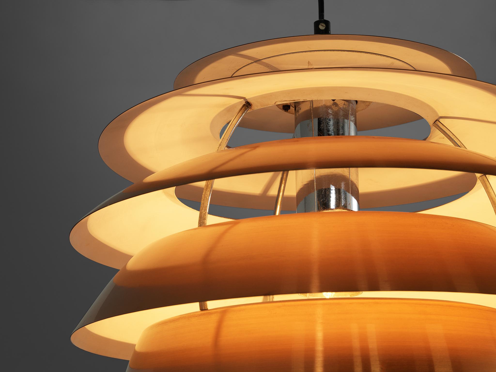 Stilnovo Pendant in Brushed Copper In Good Condition For Sale In Waalwijk, NL