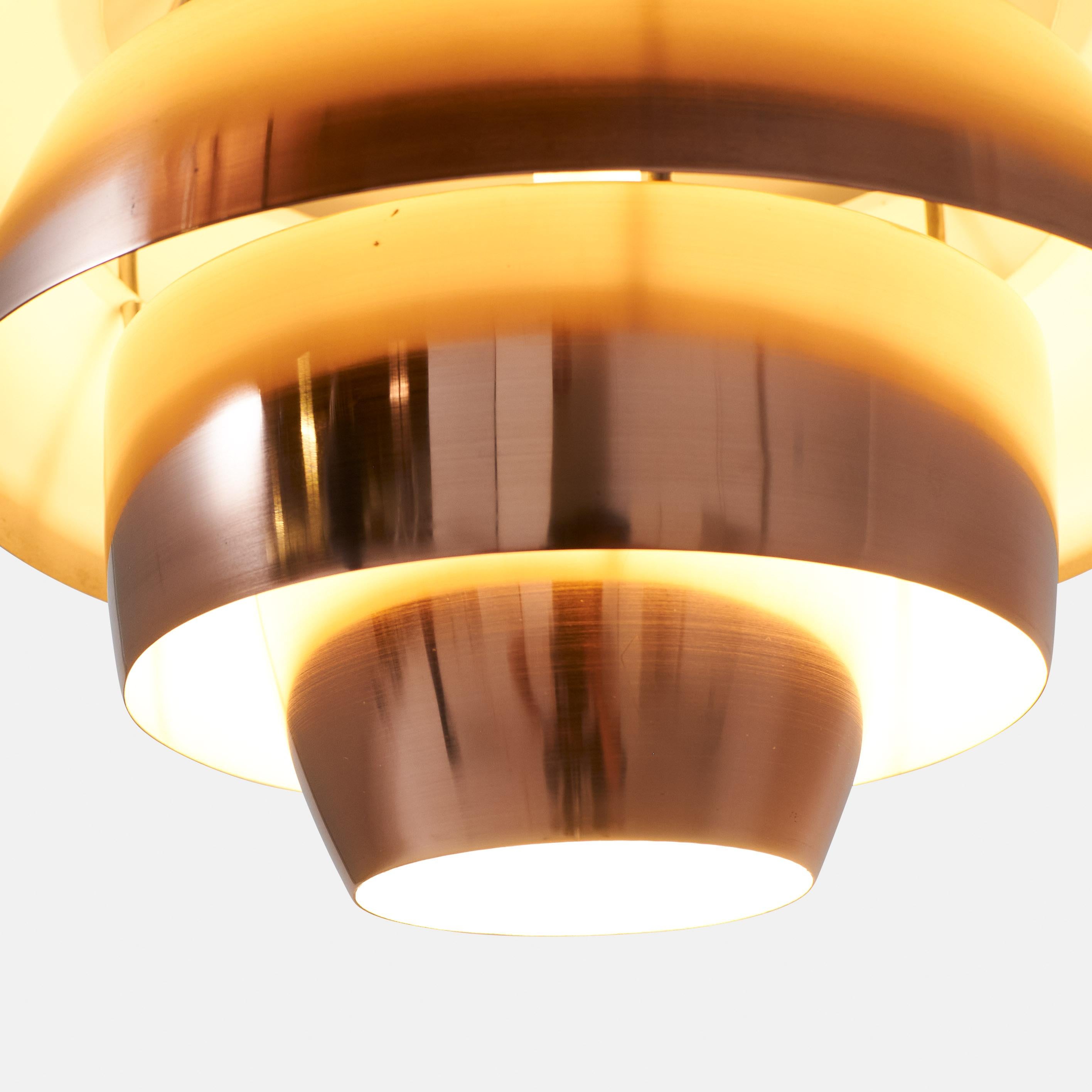 Copper Stilnovo Pendant Lamp For Sale
