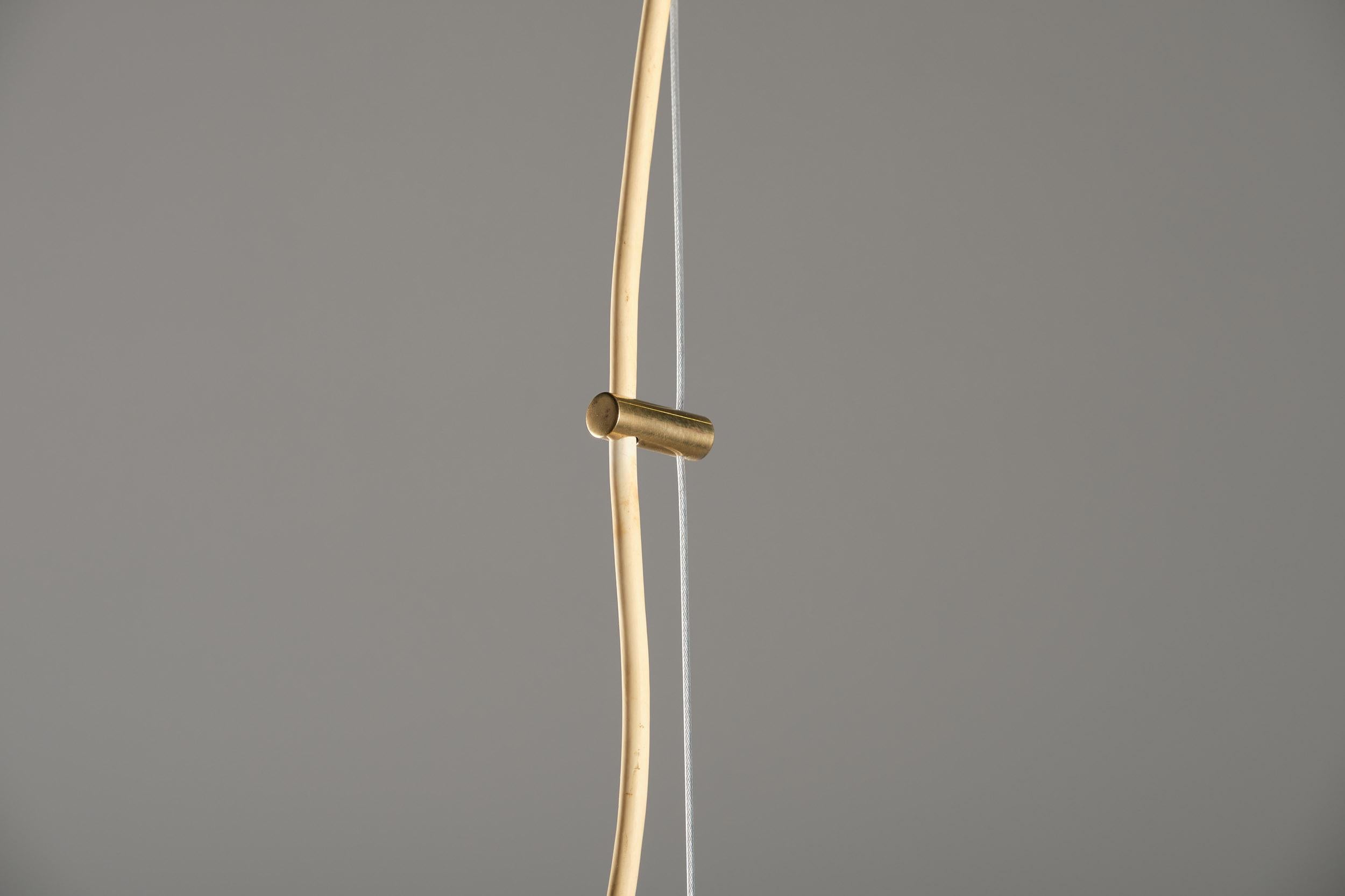 Lampe à suspension Stilnovo en verre, design italien, années 1950 Bon état - En vente à Milan, IT
