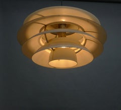 Stilnovo Pendant Light of 6 Layered Shades, Model 2501, 1960's, Stamped