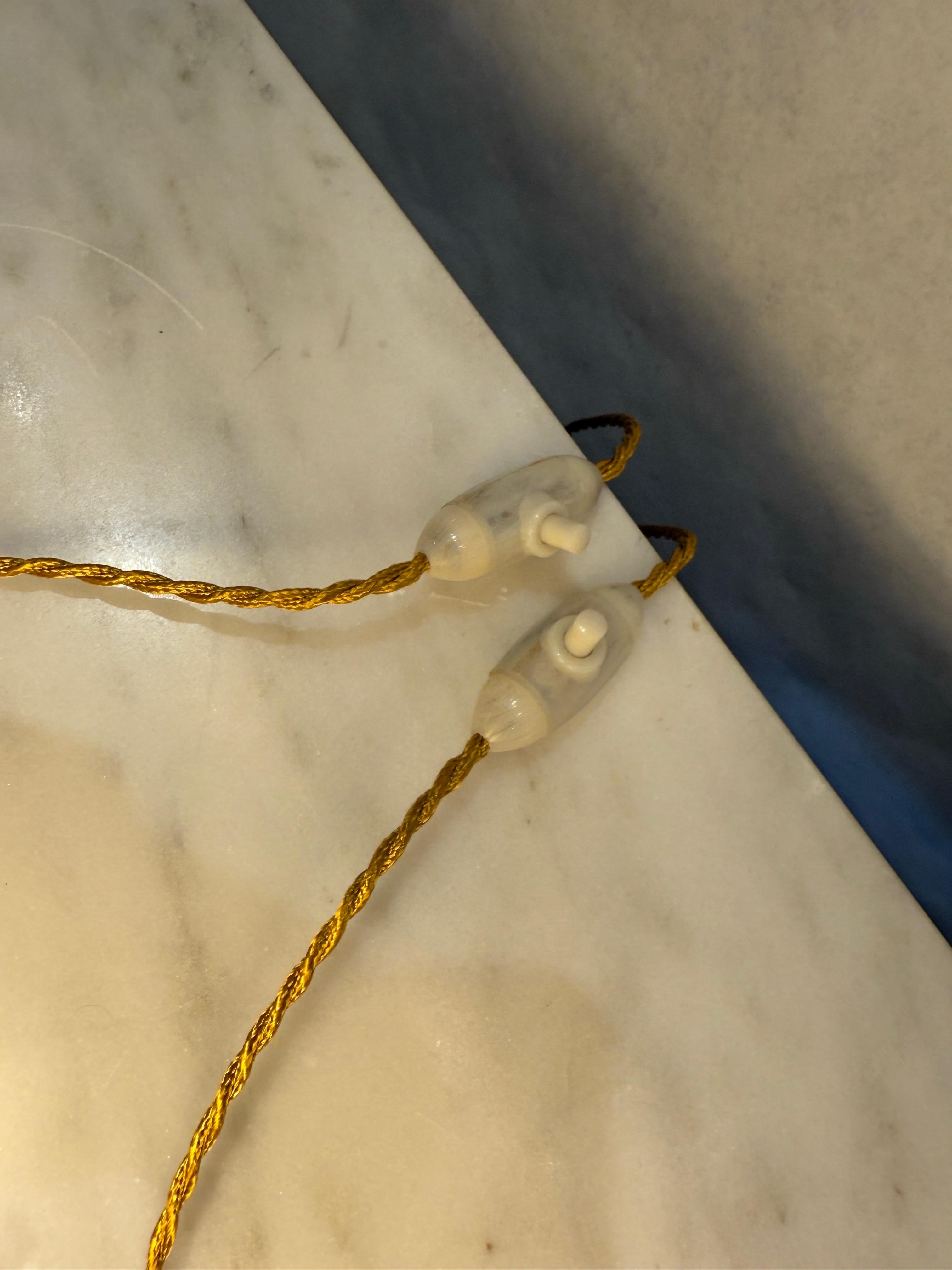Stilnovo Petite Table Lamps w/ Hand-Stitched Parchment Shades, Pair For Sale 3