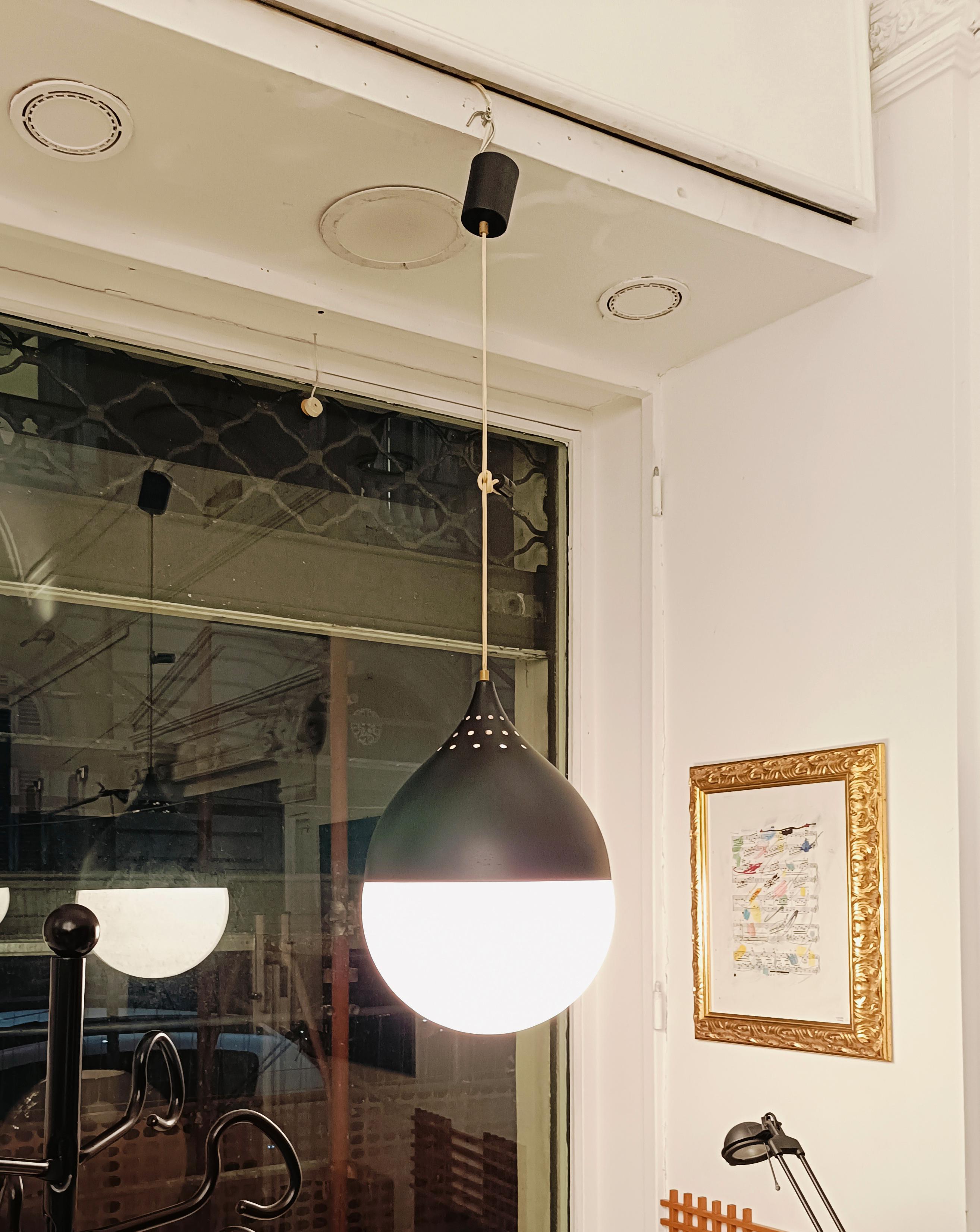 Italian Stilnovo, Rare Suspension Lamp Mod. 622, Italy 1950s For Sale