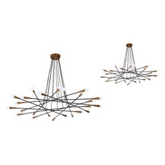 Stilnovo Rare Large Chandelier Stilnovo Rare Large Chandelier