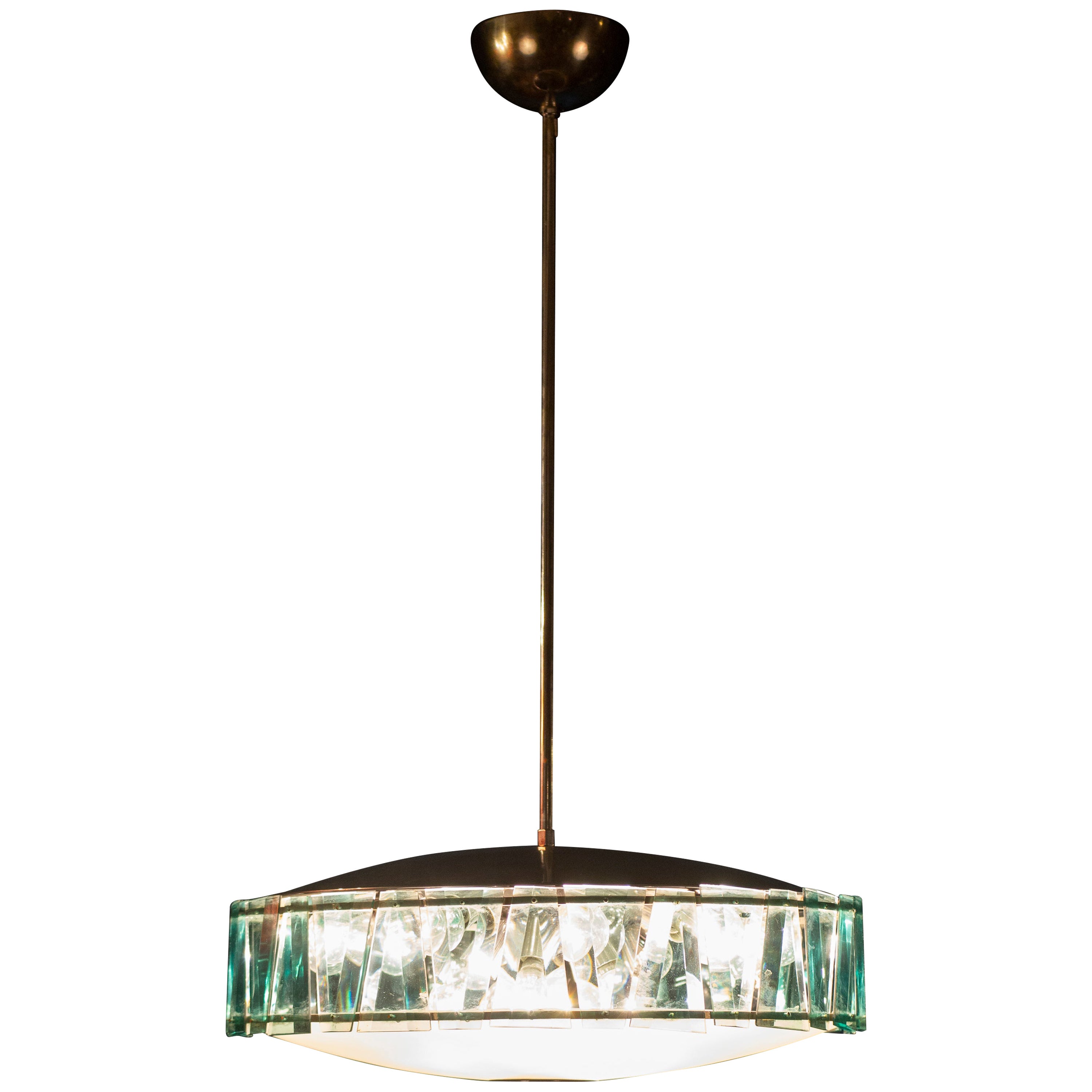 Stilnovo Pendentif en cristal et chrome du milieu du siècle dernier, 1960 en vente 10