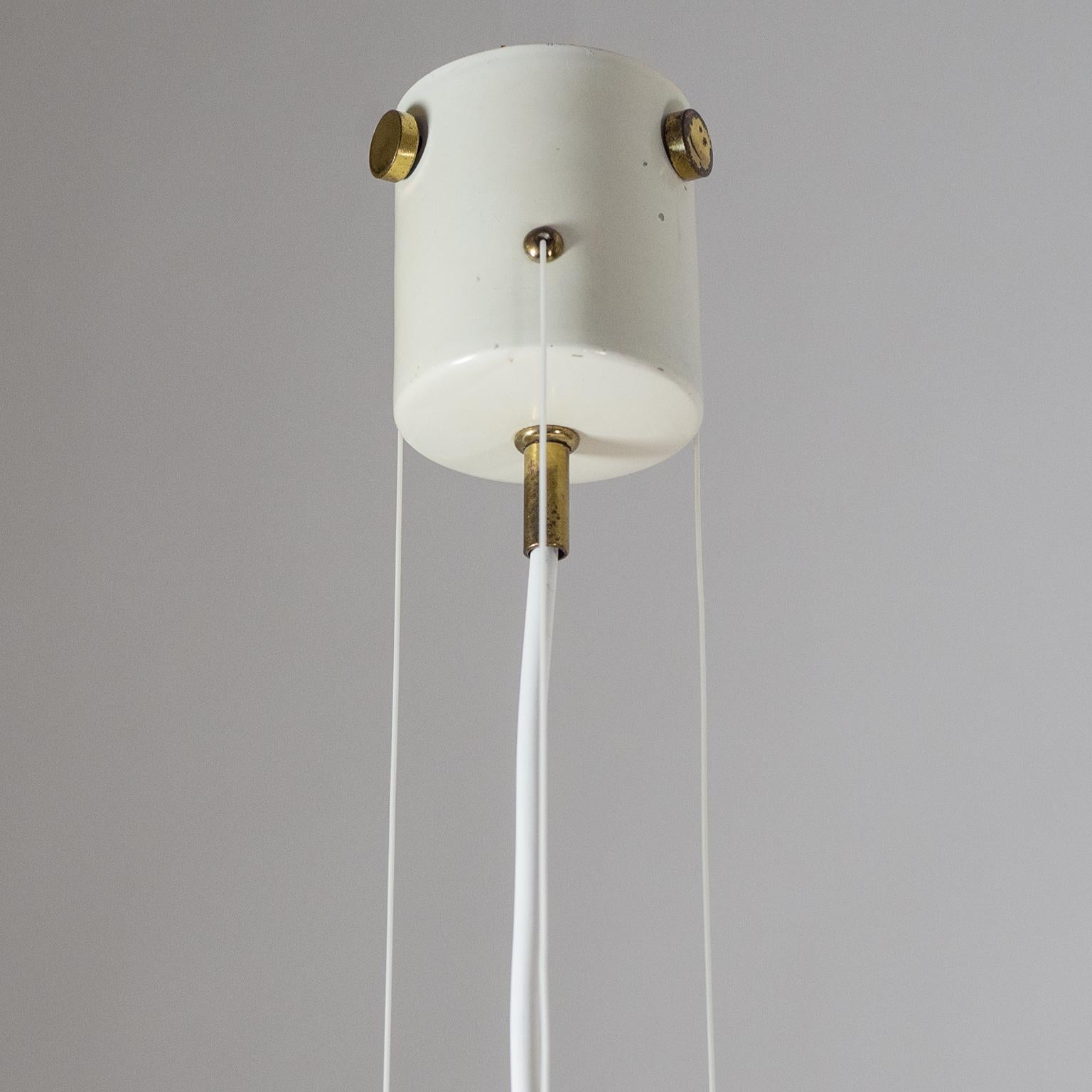 Brass Stilnovo Suspension Light, 1950s