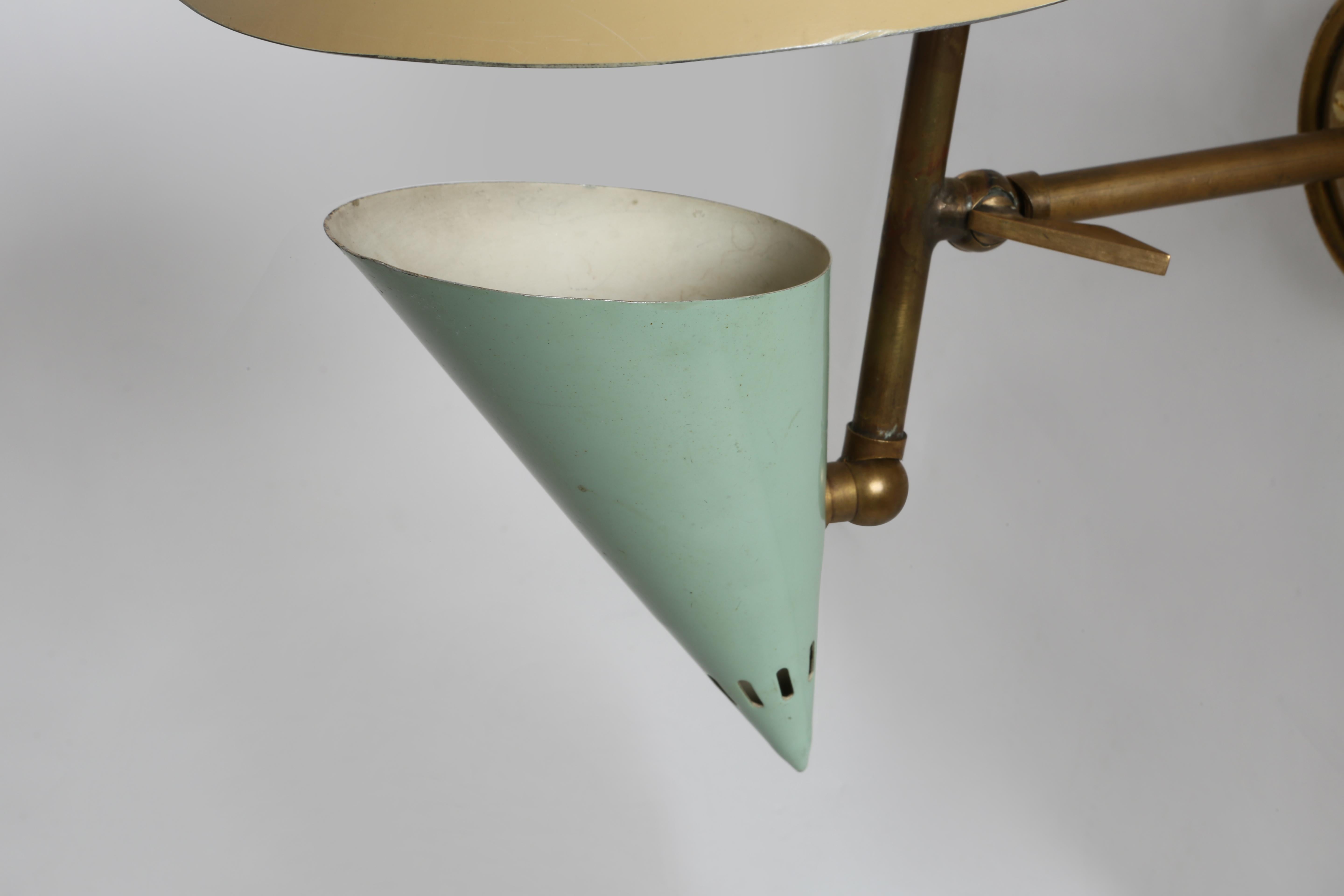 Stilnovo sconce Italy circa 1960s attributed In Good Condition For Sale In Brooklyn, NY