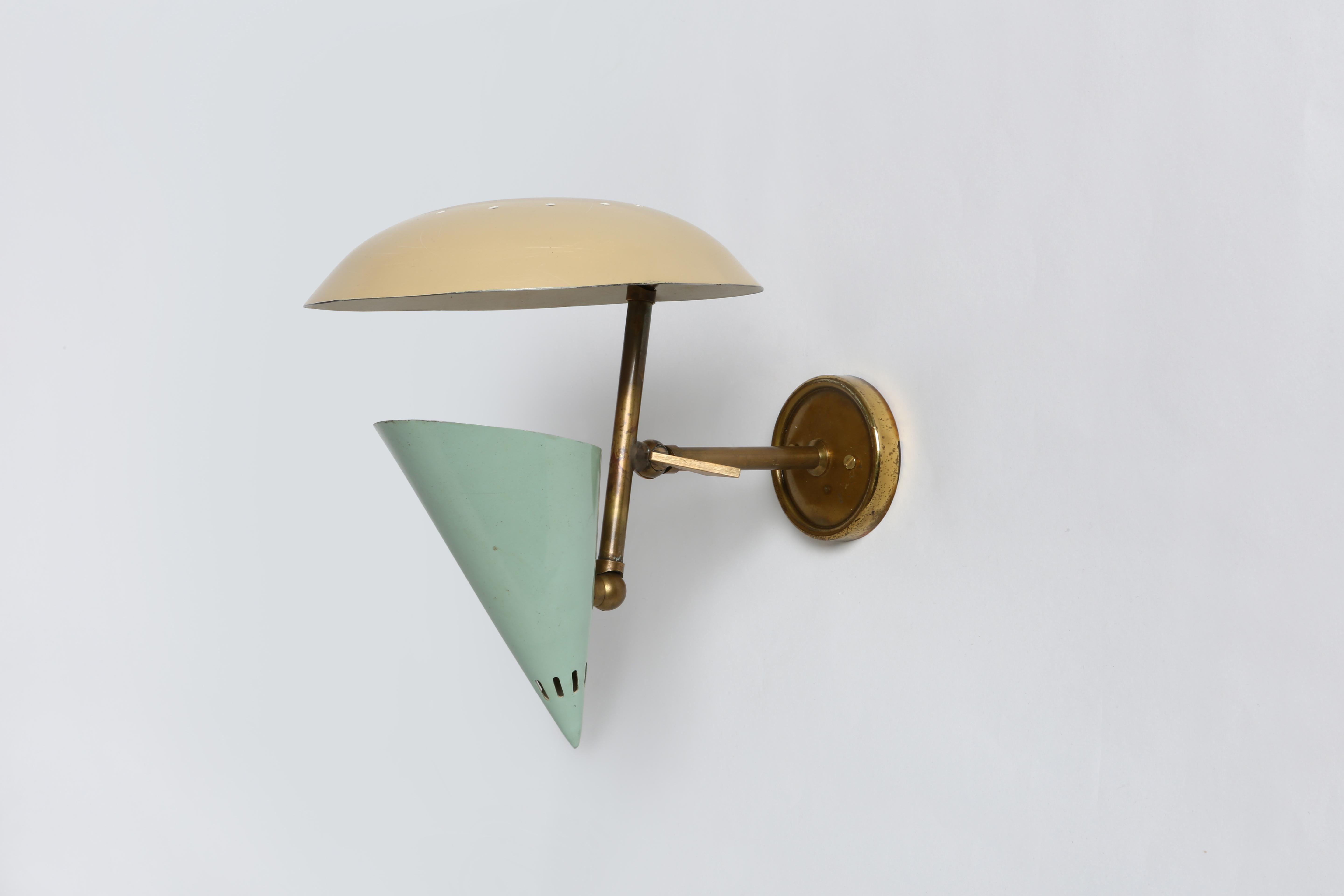 Mid-20th Century Stilnovo sconce Italy circa 1960s attributed For Sale