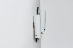 Stilnovo Wall Sconce, Enameled Metal & Glass, Mid-Century Modern