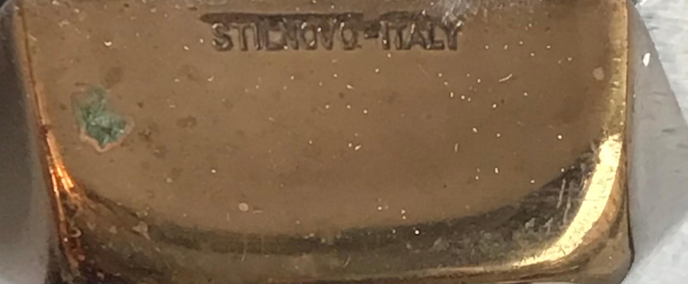 Italian Stilnovo Sconce Signed Brass Plexiglas, 1955, Italy For Sale