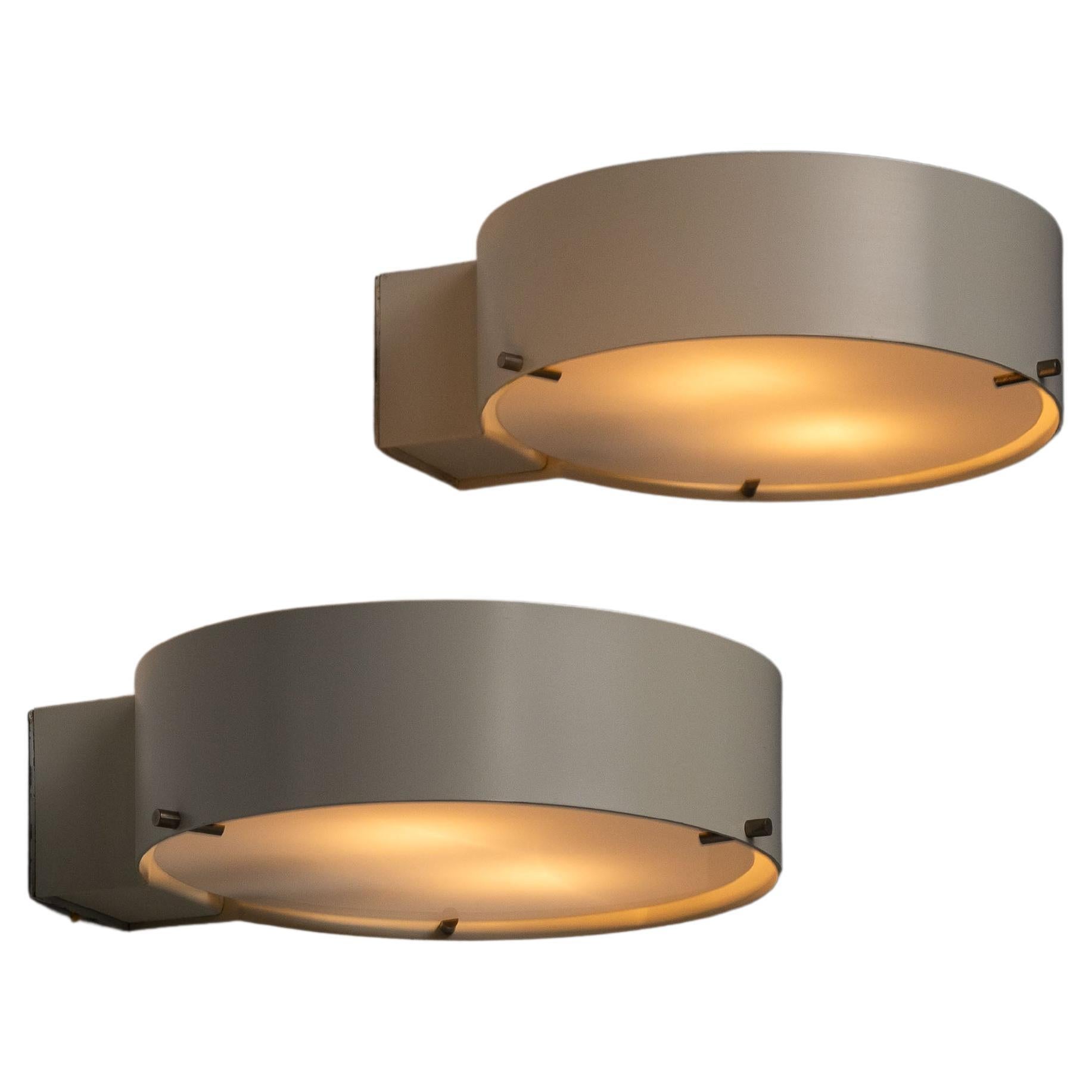 Stilnovo sconces Bruno Gatta 288w Italy 1959 For Sale