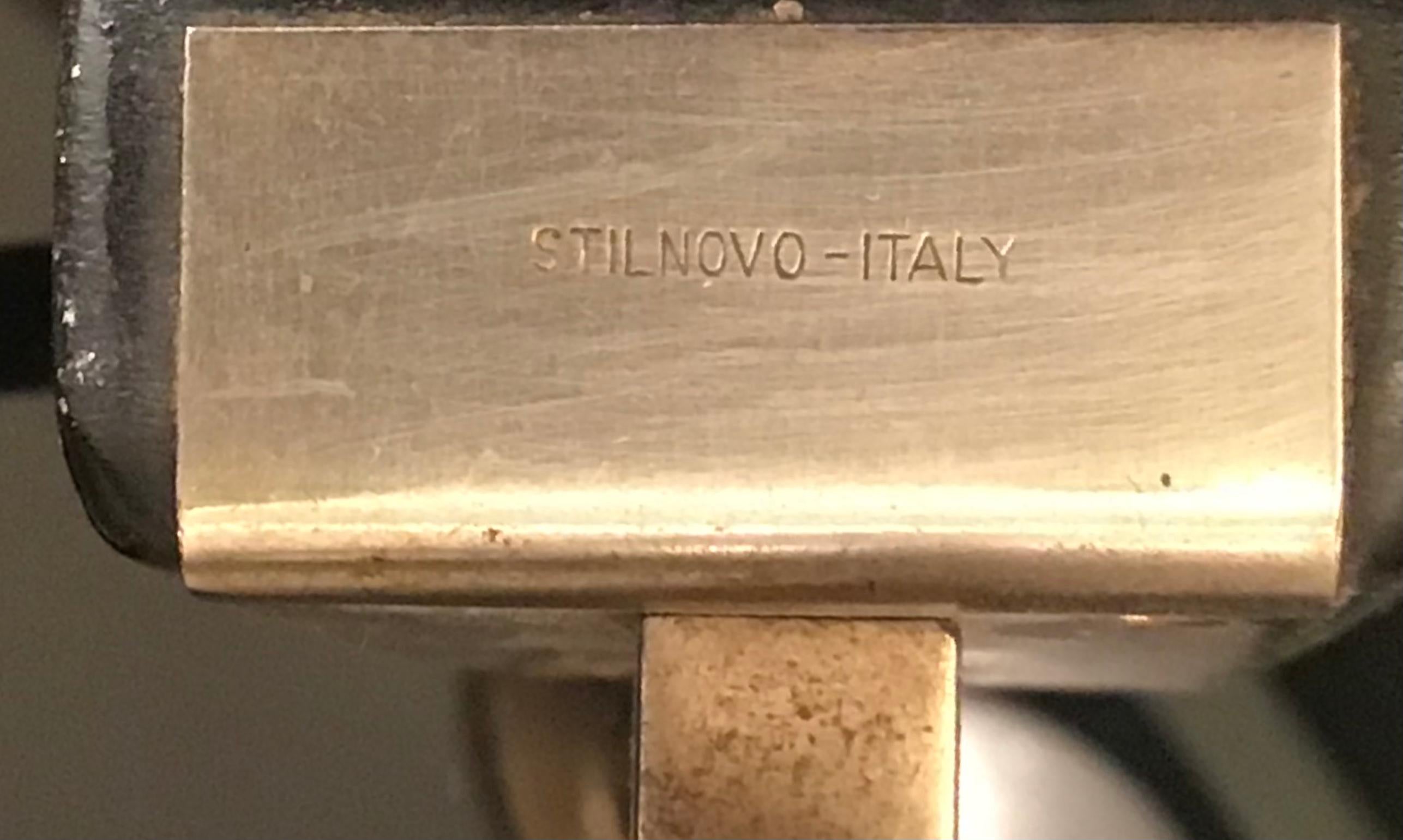Wandleuchter aus Eisen und Metall von Stilnovo, 1950, Italien  (Sonstiges) im Angebot