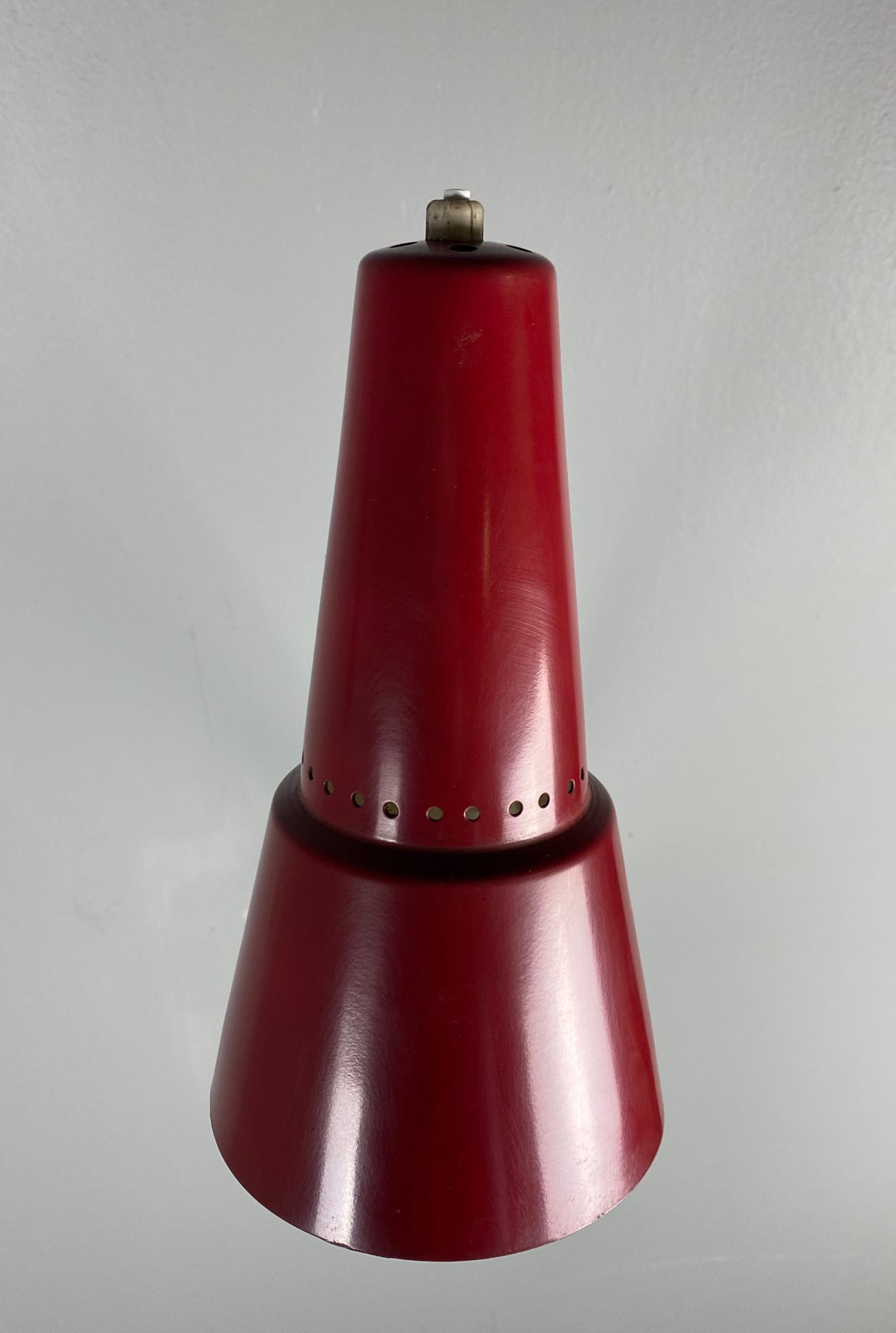 Stilnovo Signed Brass Adjustable Wall Lamp, 1950s 7