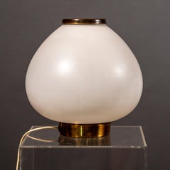 Vintage Stilnovo Signed Glass Table Lamp, 1960s 