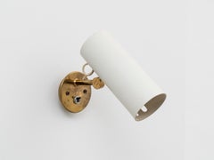 Stilnovo Signed Midcentury Labeled Brass Wall Light Mod. 2131, 1950s