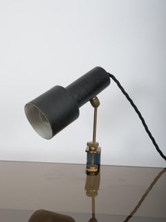 Stilnovo small clamp table light. Italy c1950