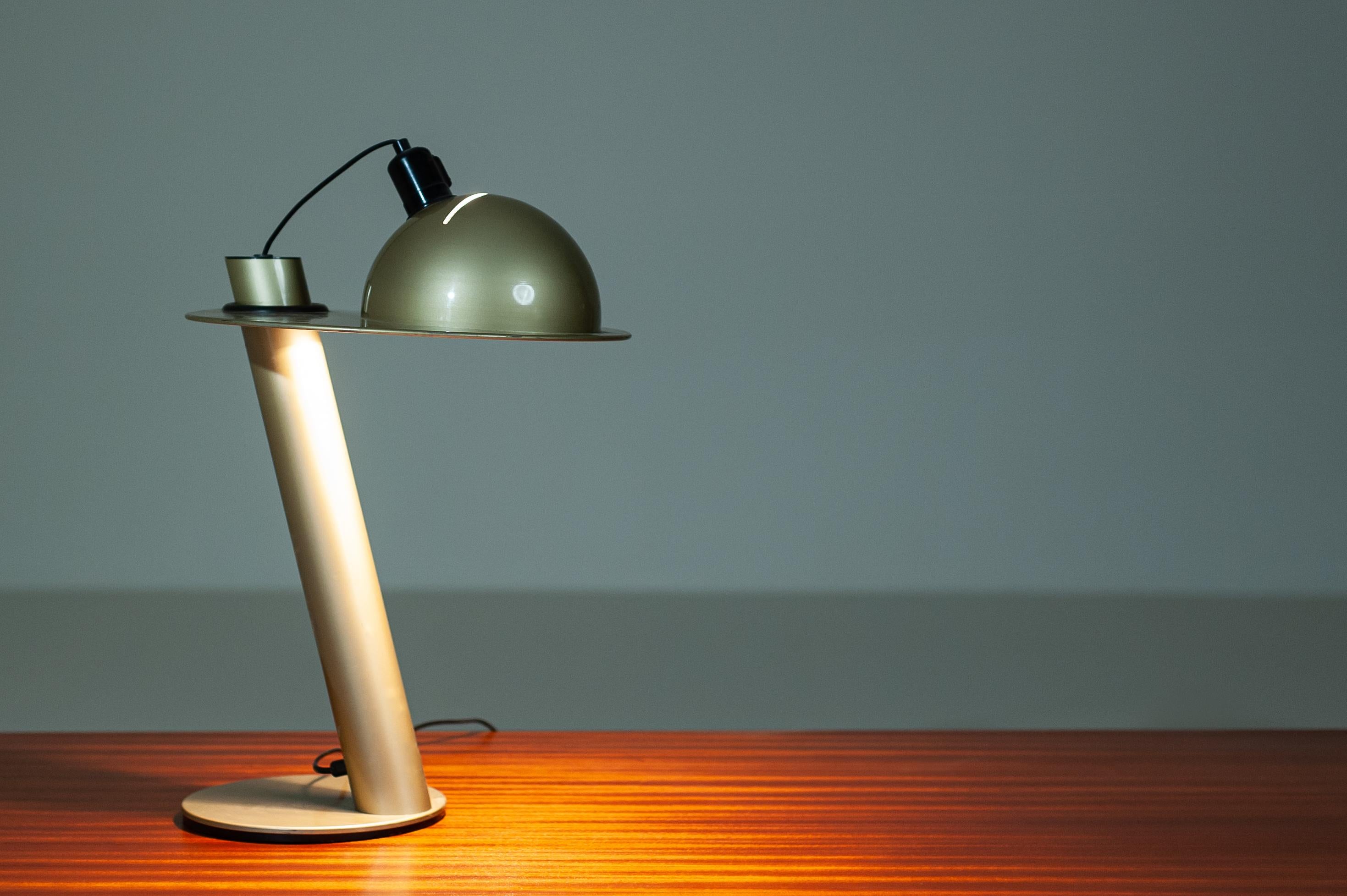 Stilnovo Space Age Adjustable Table Lamp, Metal, Plastic and Rubber, Italy 1970s For Sale 1