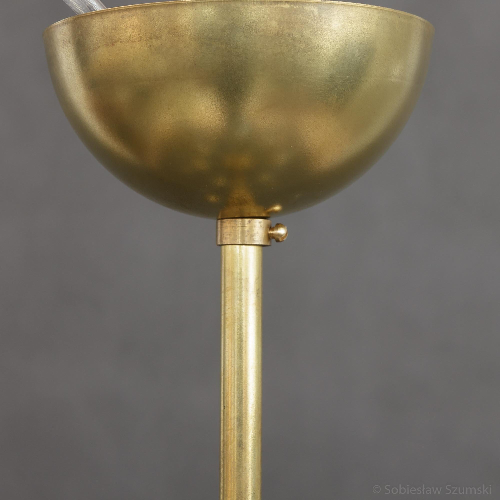 20th Century Stilnovo Style Brass Sputnik Chandelier For Sale