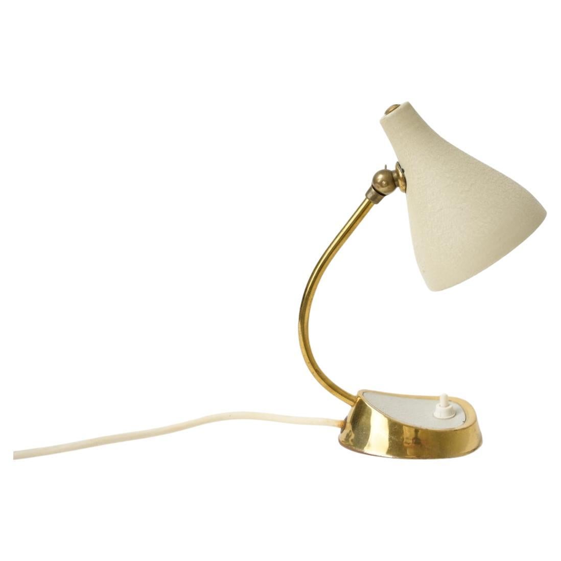 Stilnovo Style Brass Tble Lamp Italy 1950s